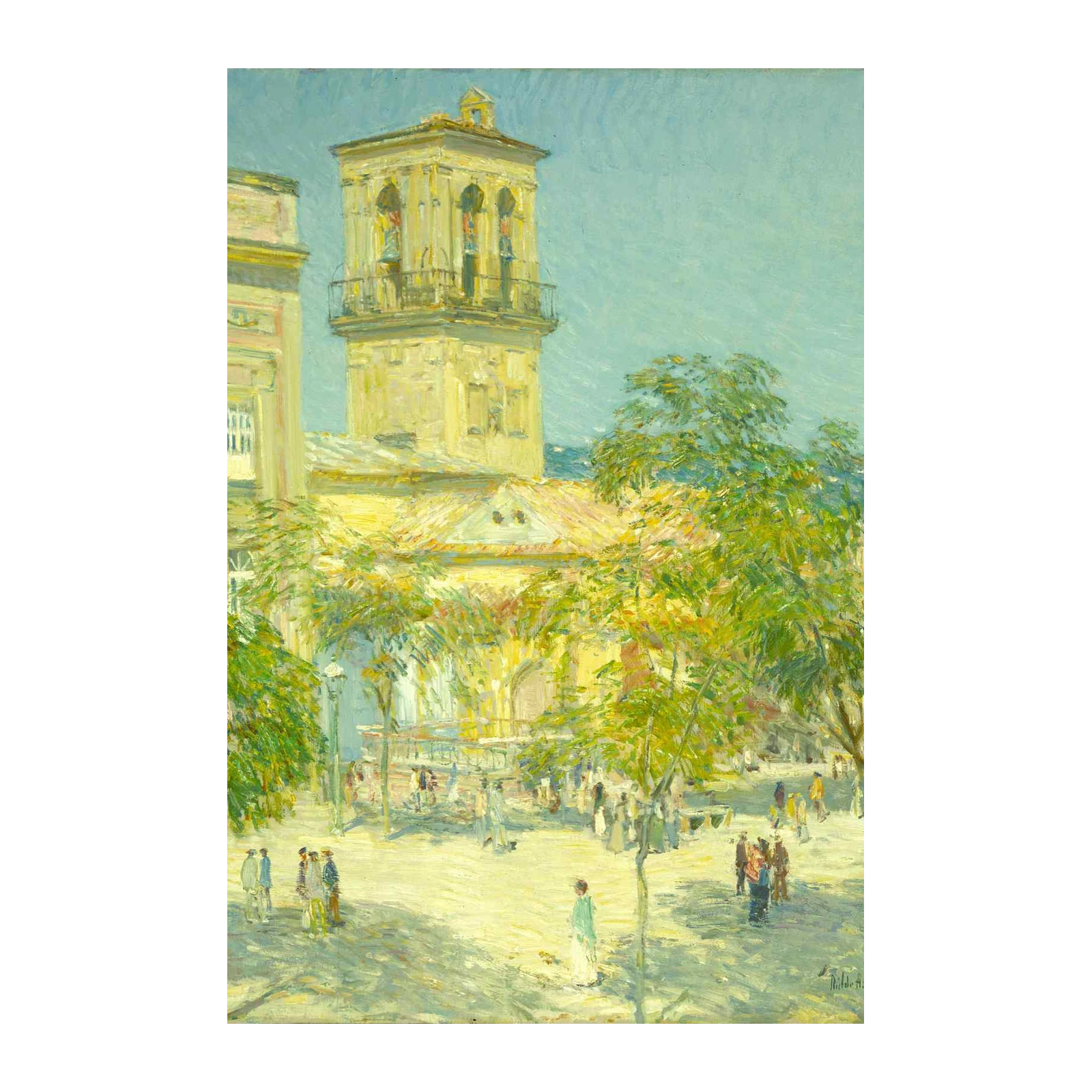 Vibrant European Square Impressionist Wall Art