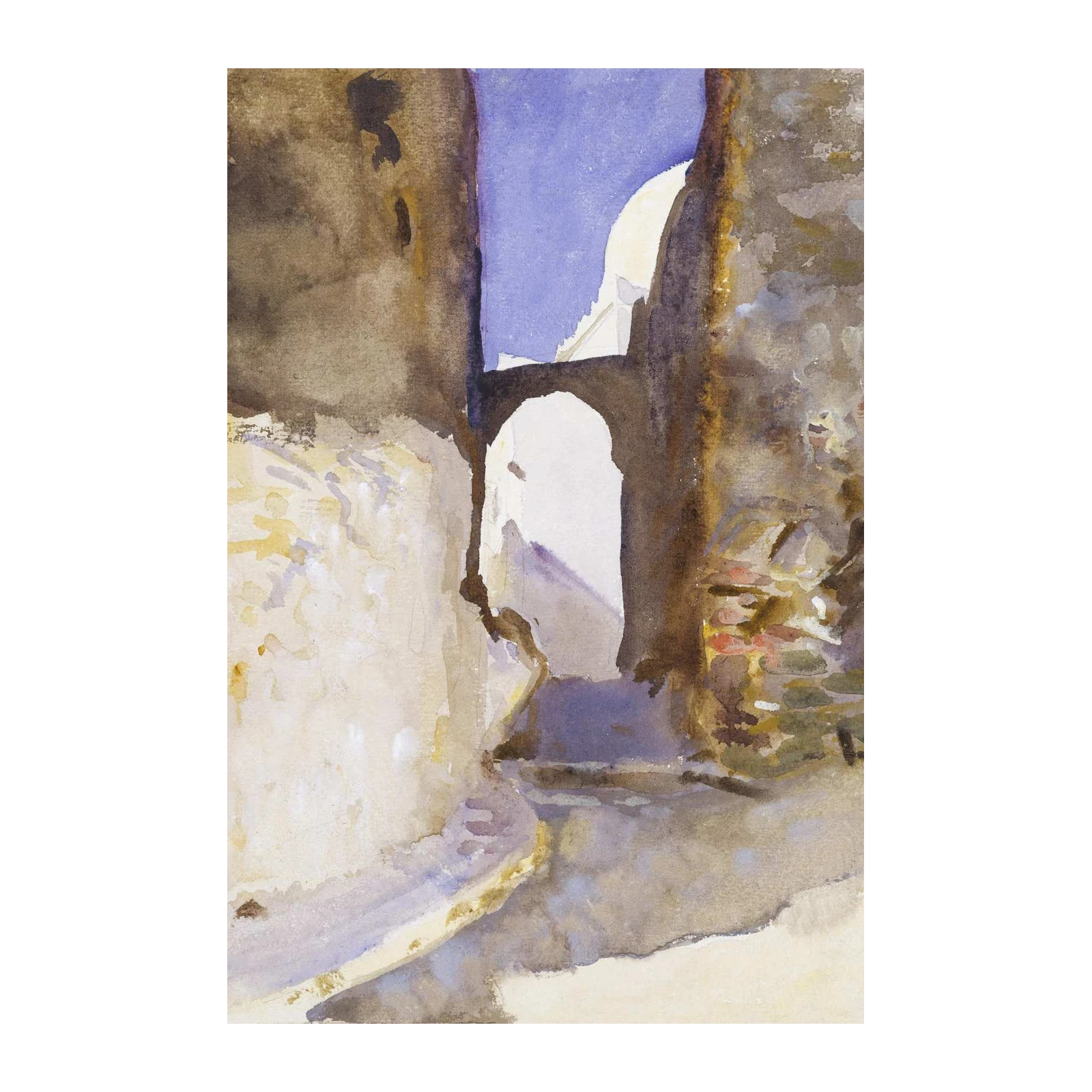 European Alleyway Serenity Wall Art