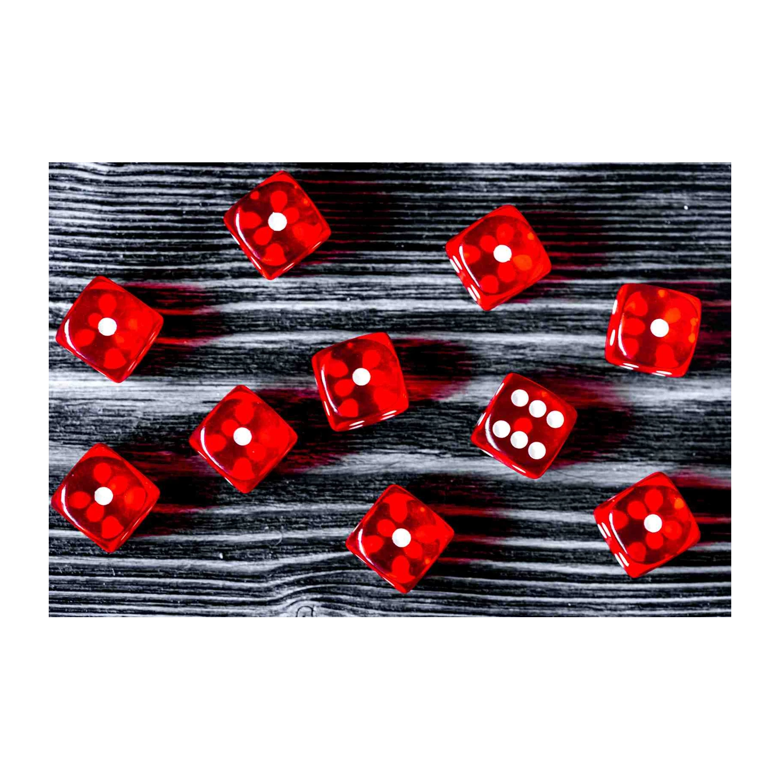 Lucky Red Dice Splash Wall Art