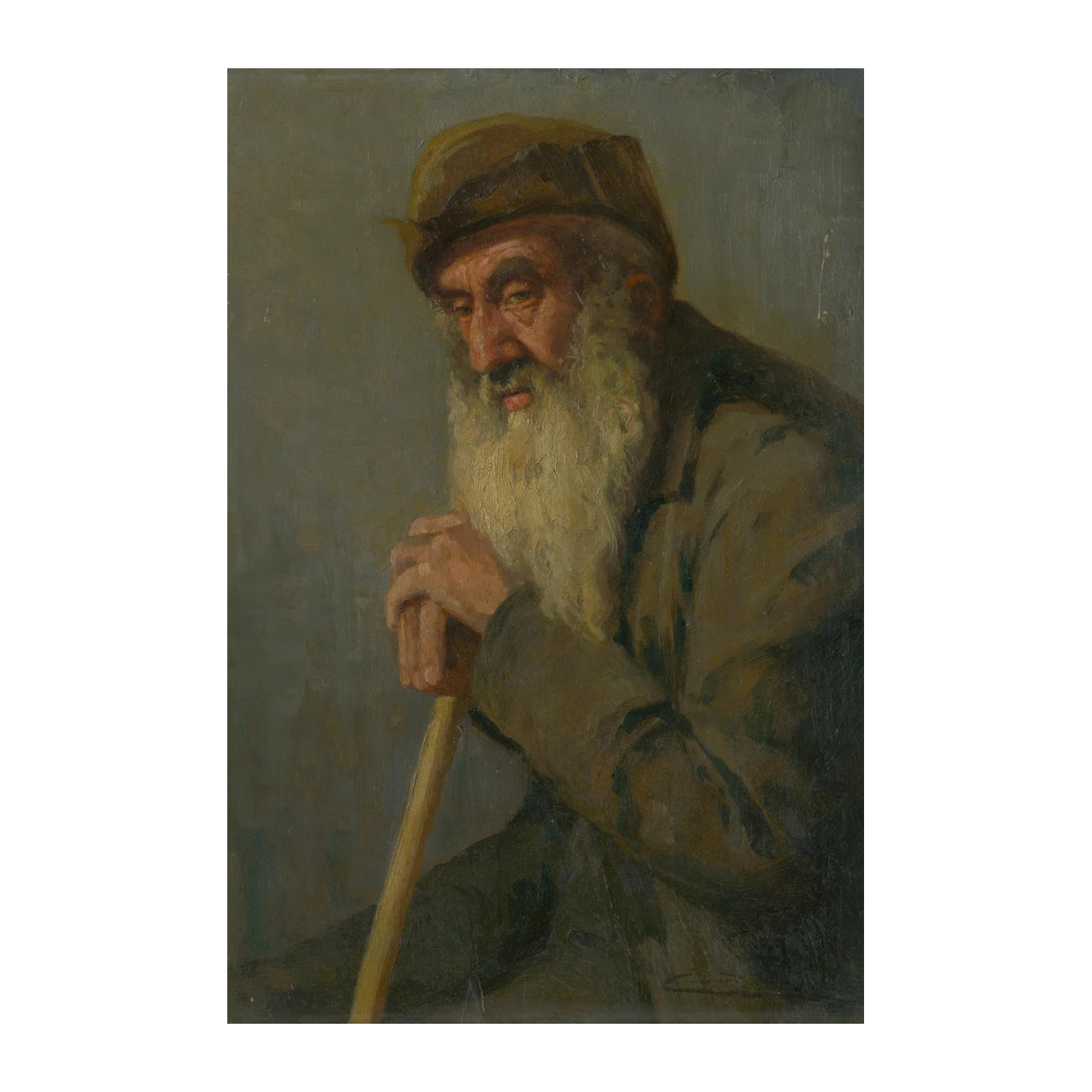 Wise Old Man Portrait Wall Art