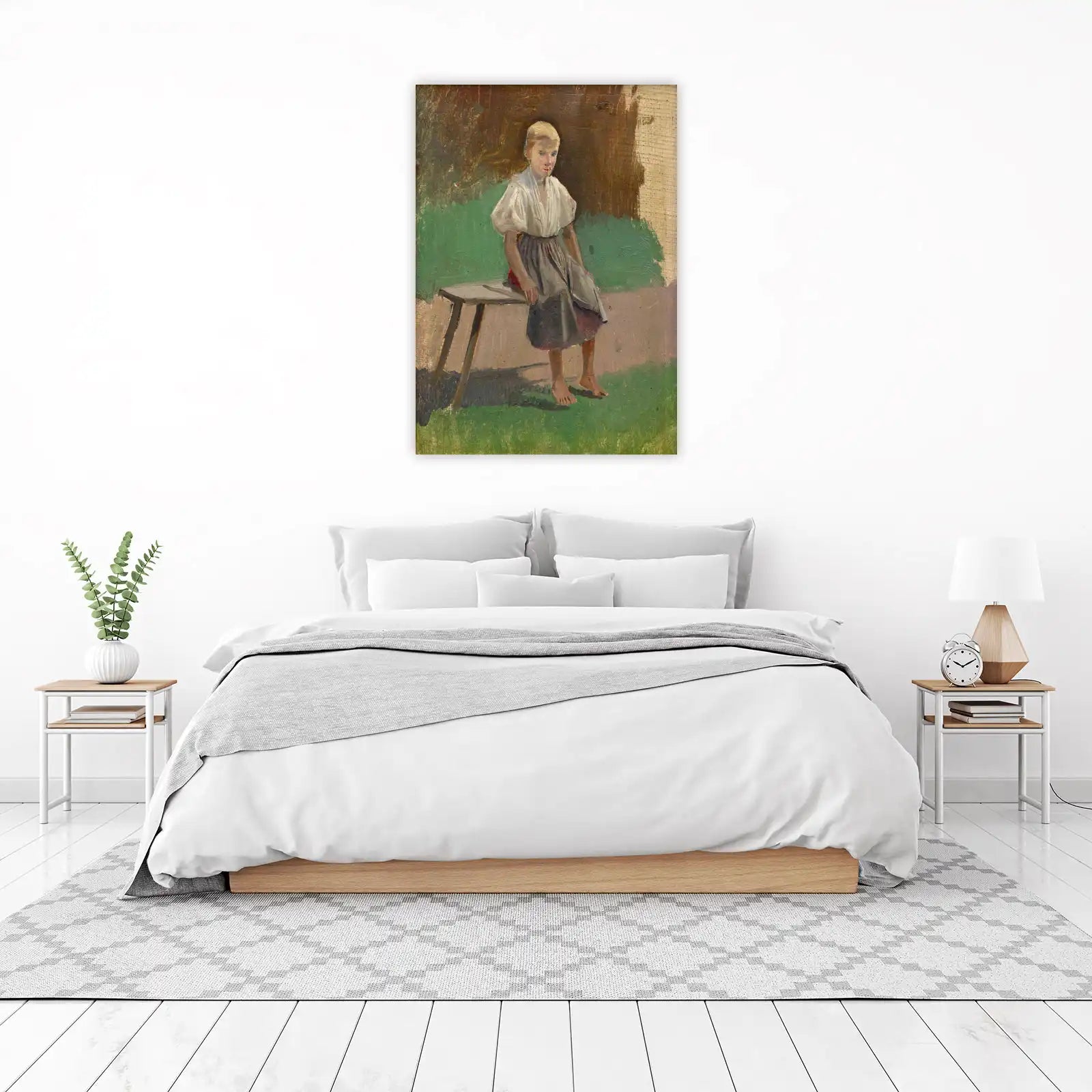 Vintage Girl Portrait Wall Art Art