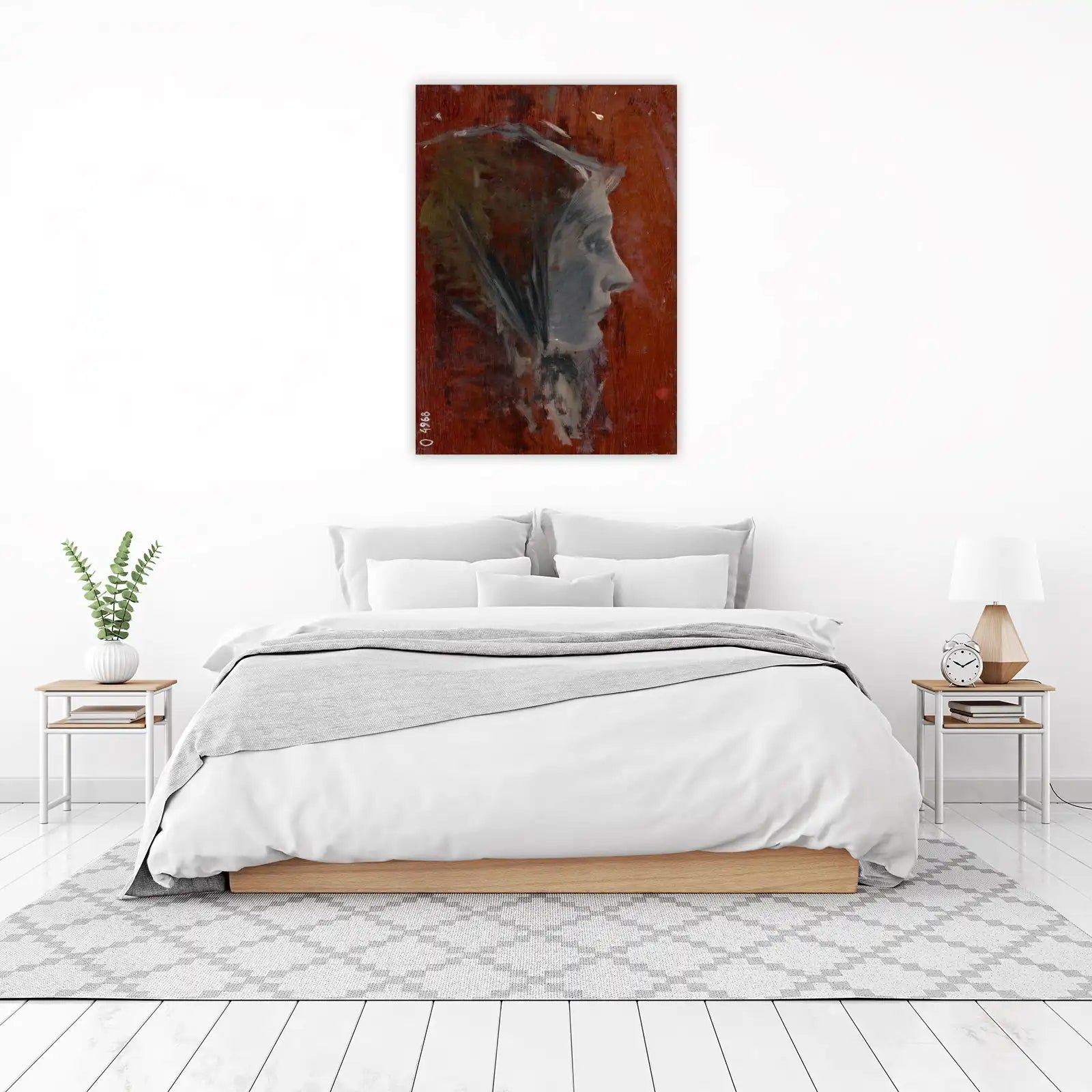 Vintage Portrait Woman Wall Art - Timeless Art