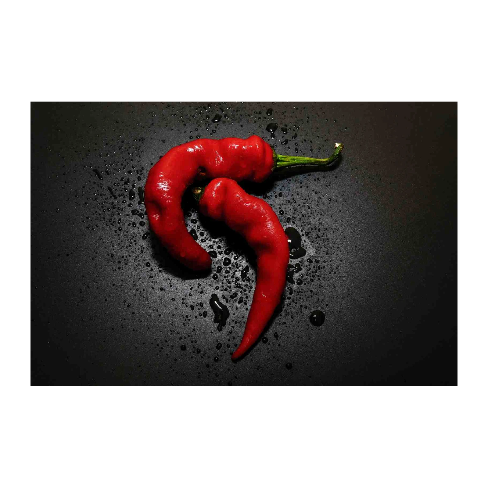 Fiery Red Chili Peppers Wall Art