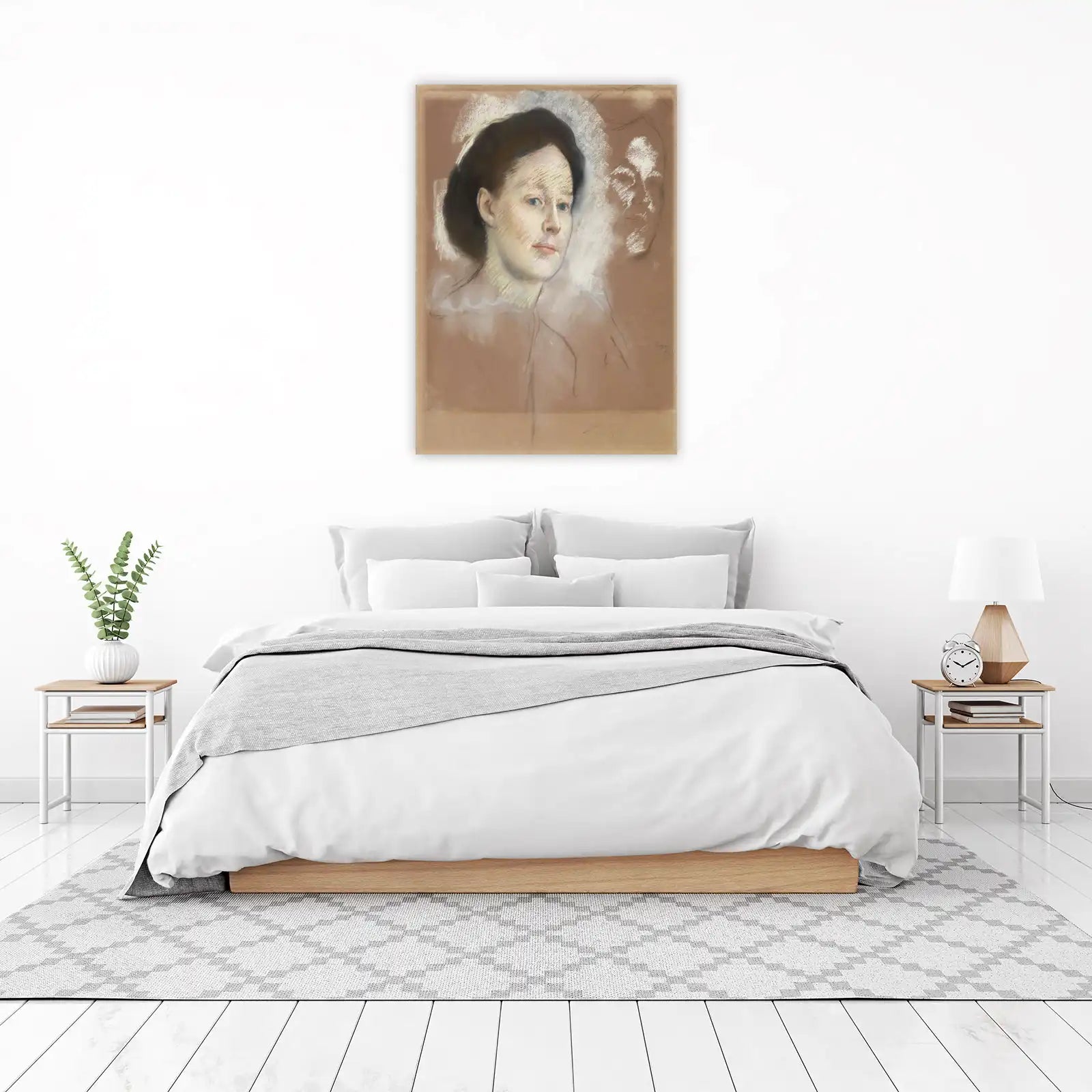 Impressionist Portrait Pastel Wall Art