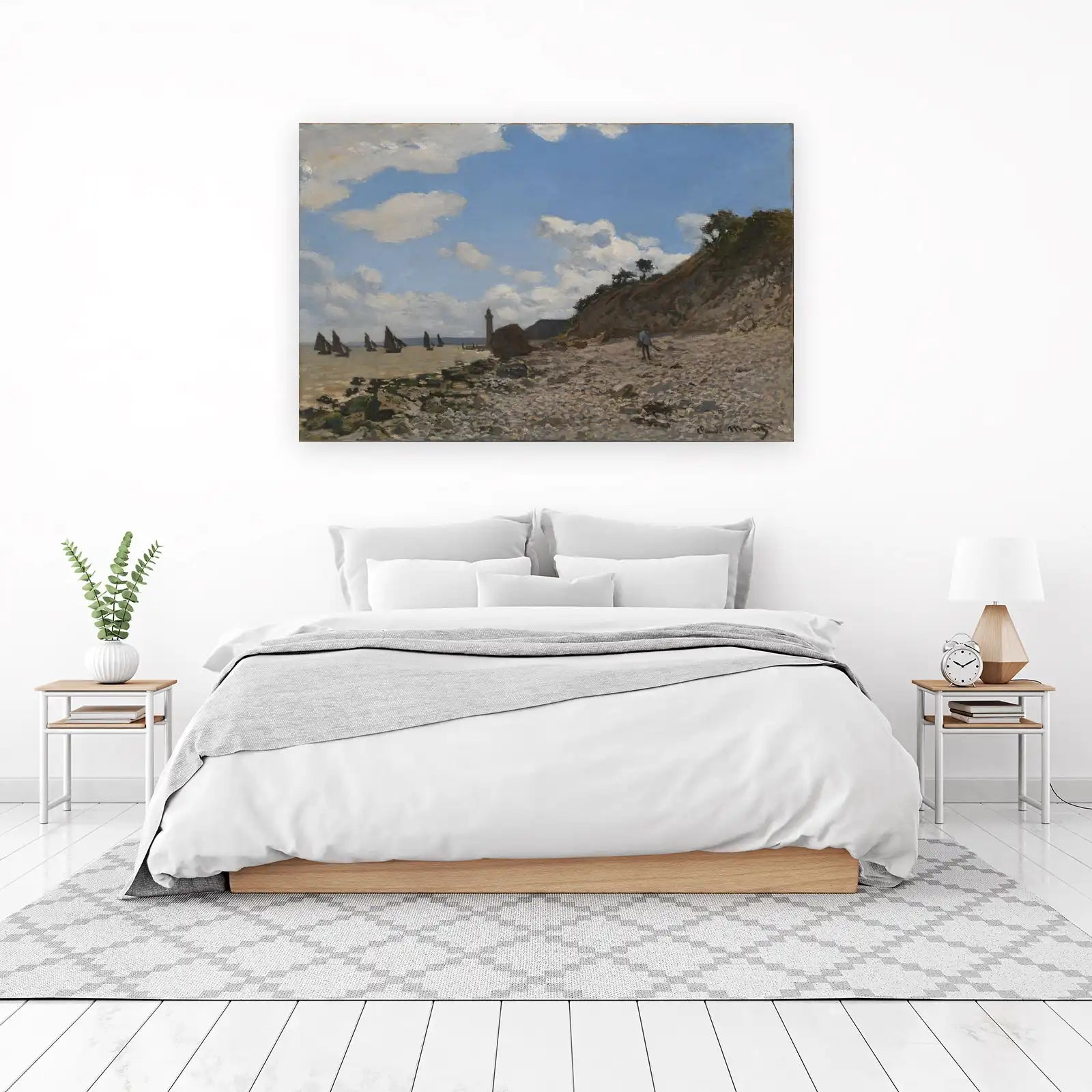 Seaside Lighthouse Impressionist Wall Art