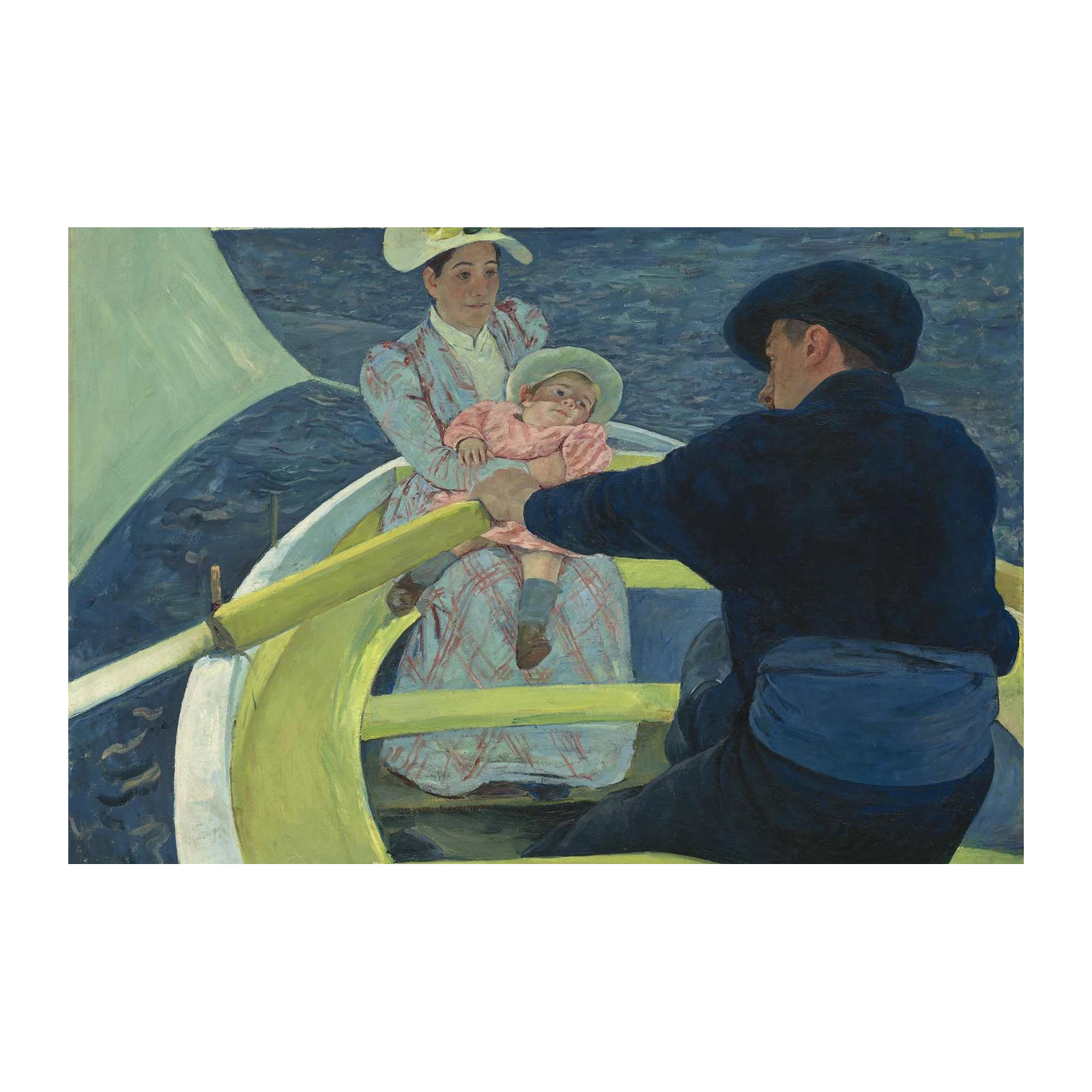 Family Boat Trip Impressionist Wall Art