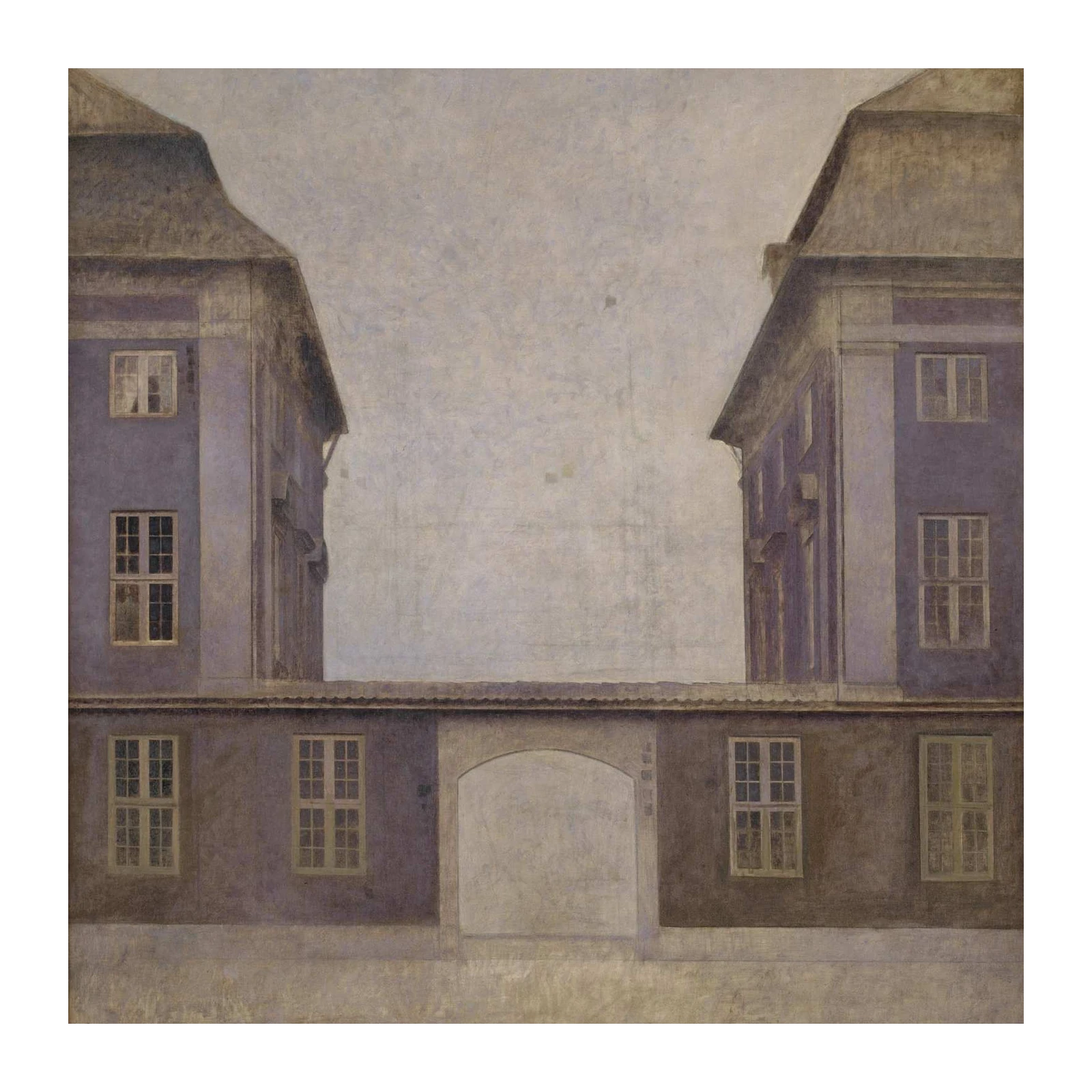 Serene Architectural Facade Wall Art