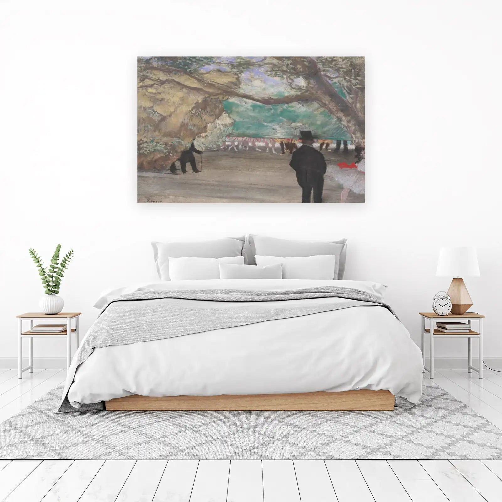 Impressionist Park Scene Wall Art