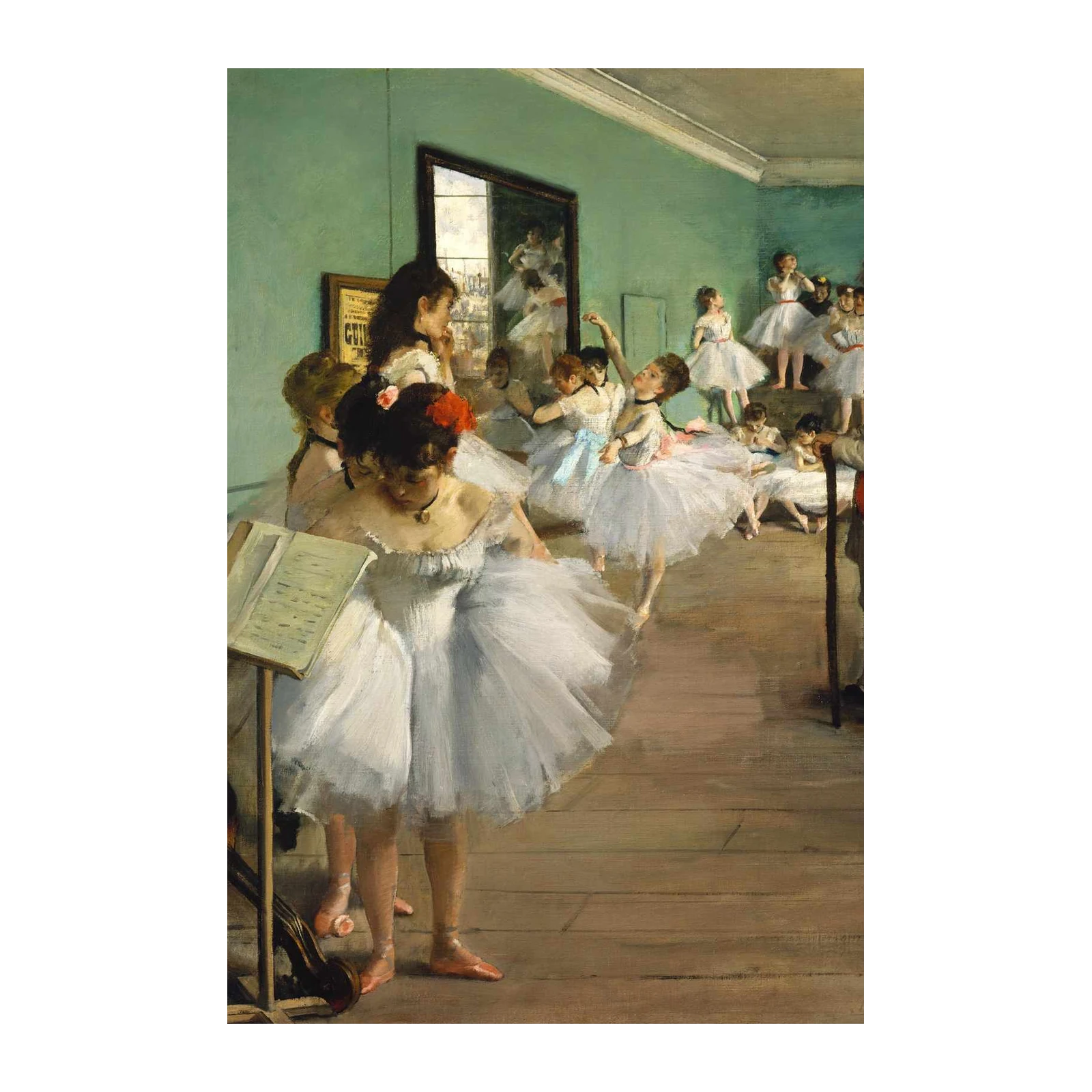 Elegant Dancers Ballet Scene Wall Art