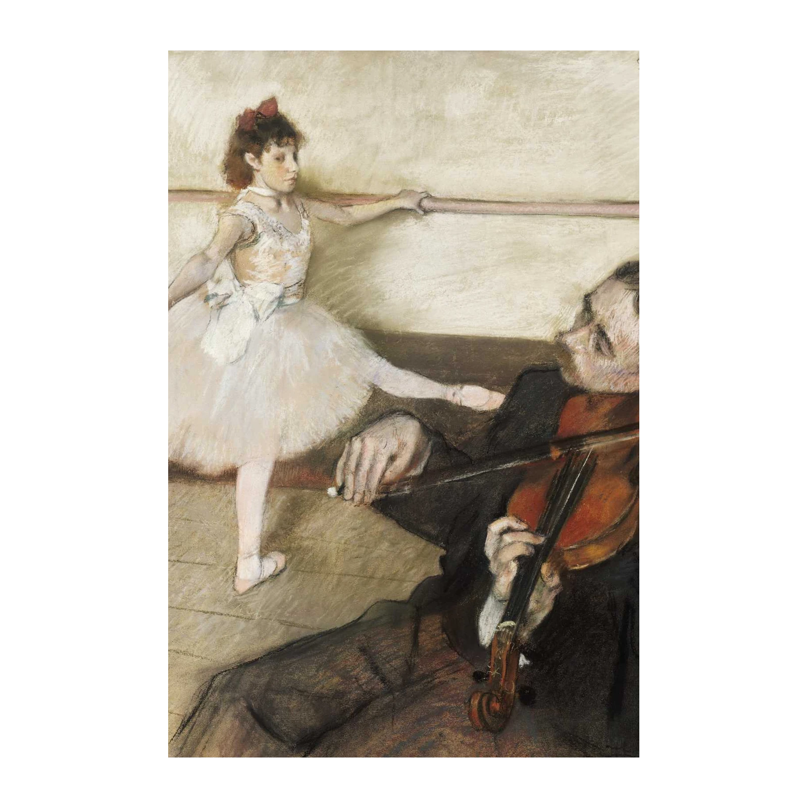Ballet Dancer & Violinist Degas Pastel Wall Art