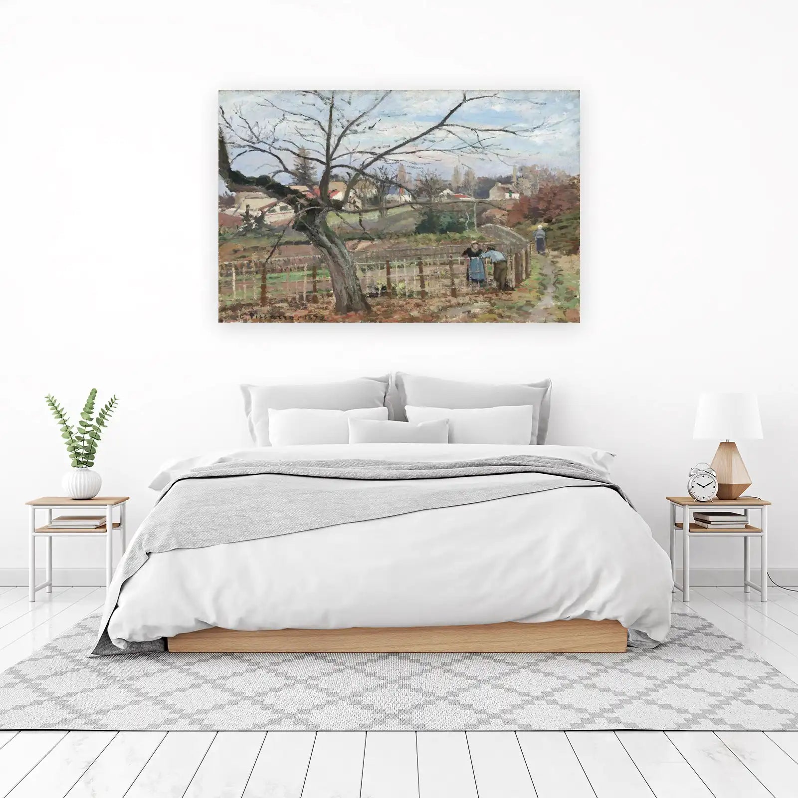 Impressionist Village Scene Wall Art