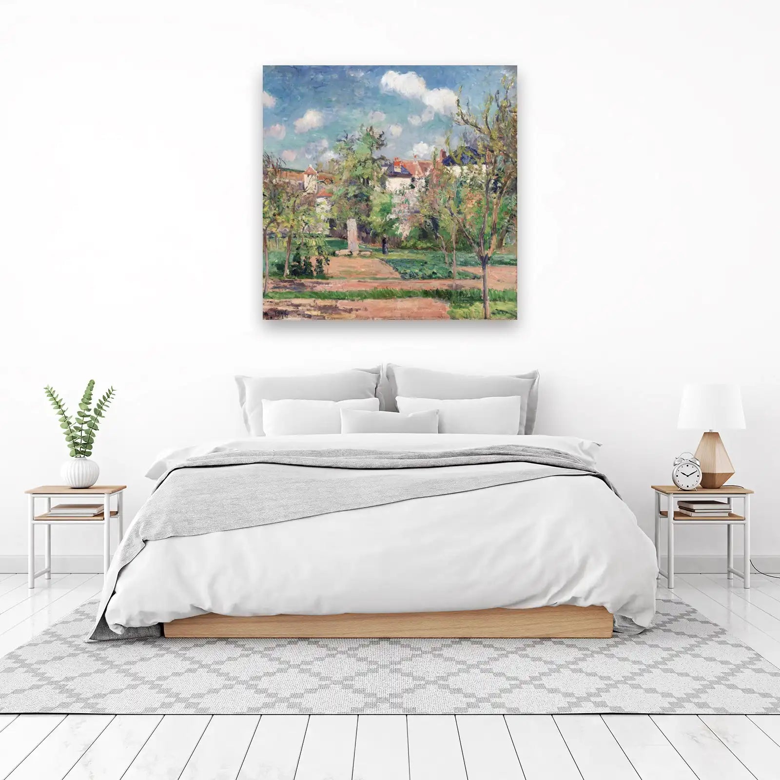 Impressionist Garden Scene Wall Art