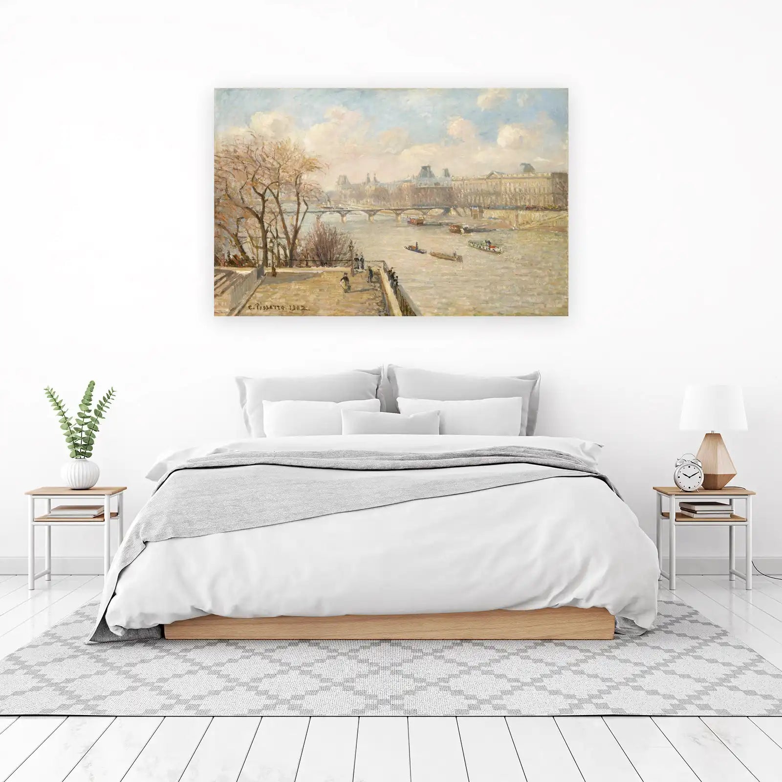 Impressionist Paris Seine River View Wall Art