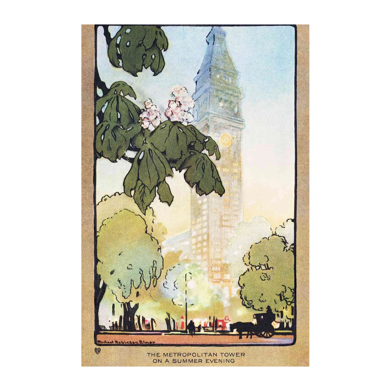 Metropolitan Tower Summer Evening Wall Art