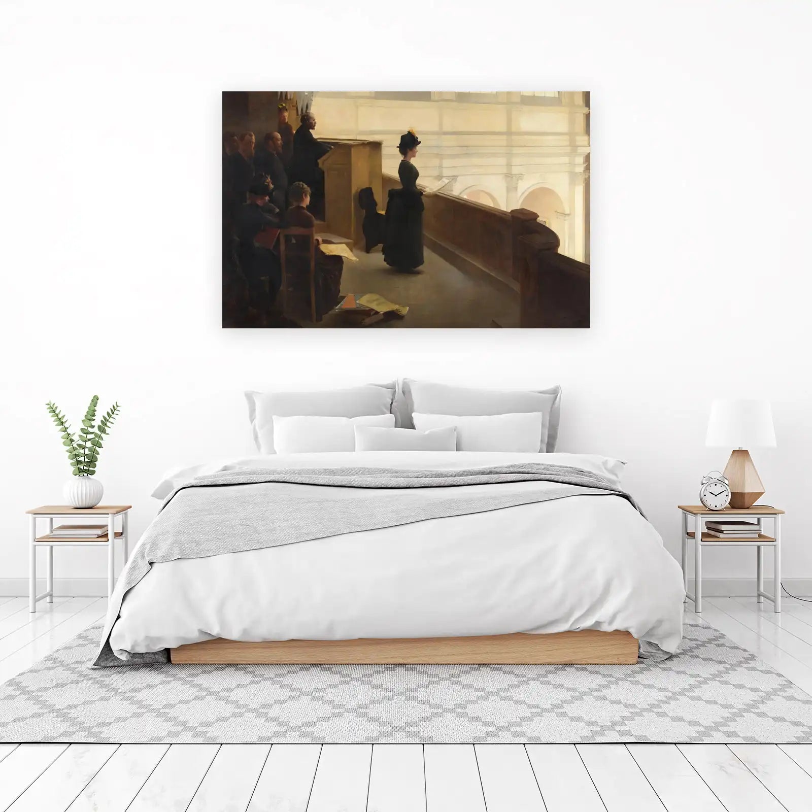 Elegant Choir Scene Vintage Wall Art Wall Art