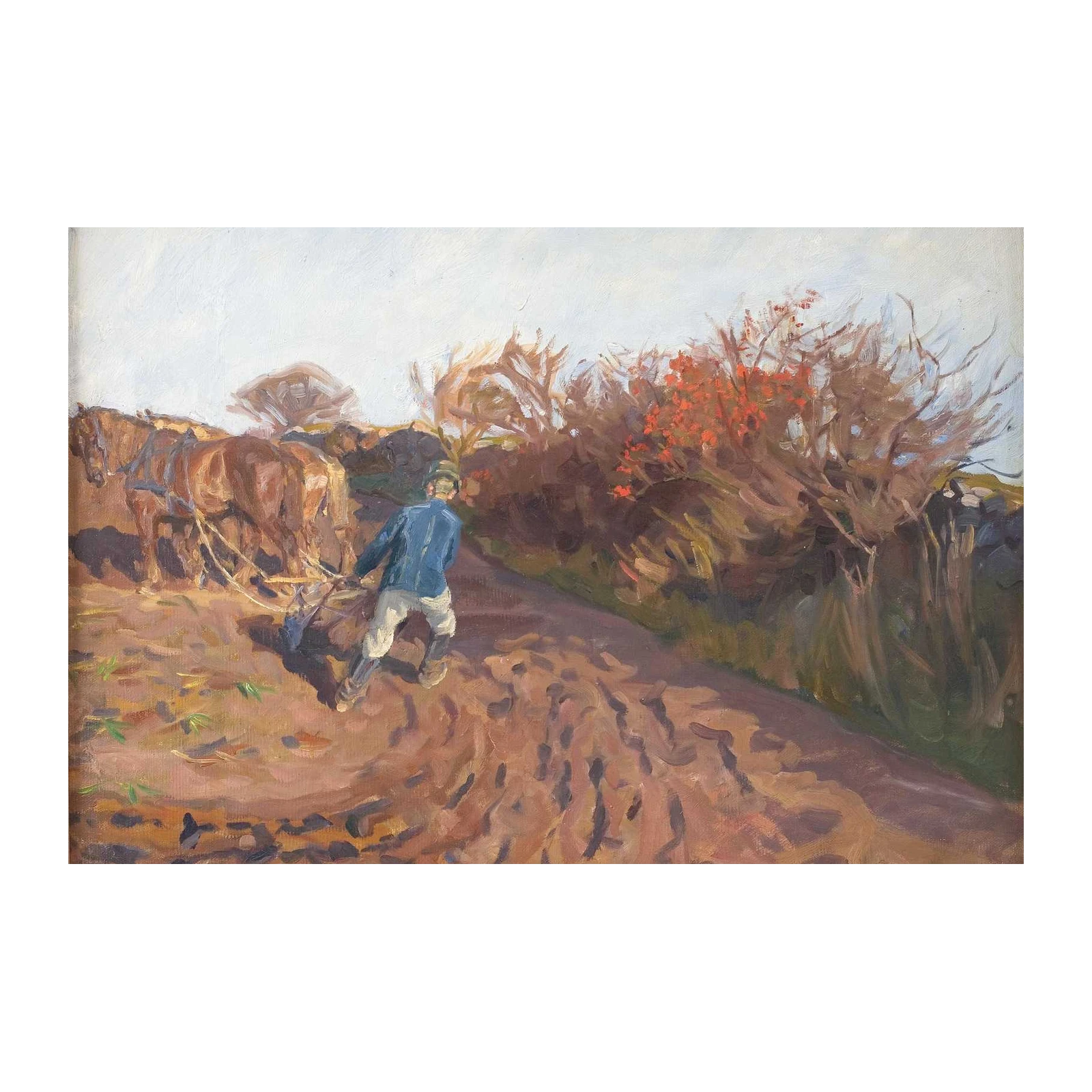 Vintage Farm Ploughing Horse Wall Art