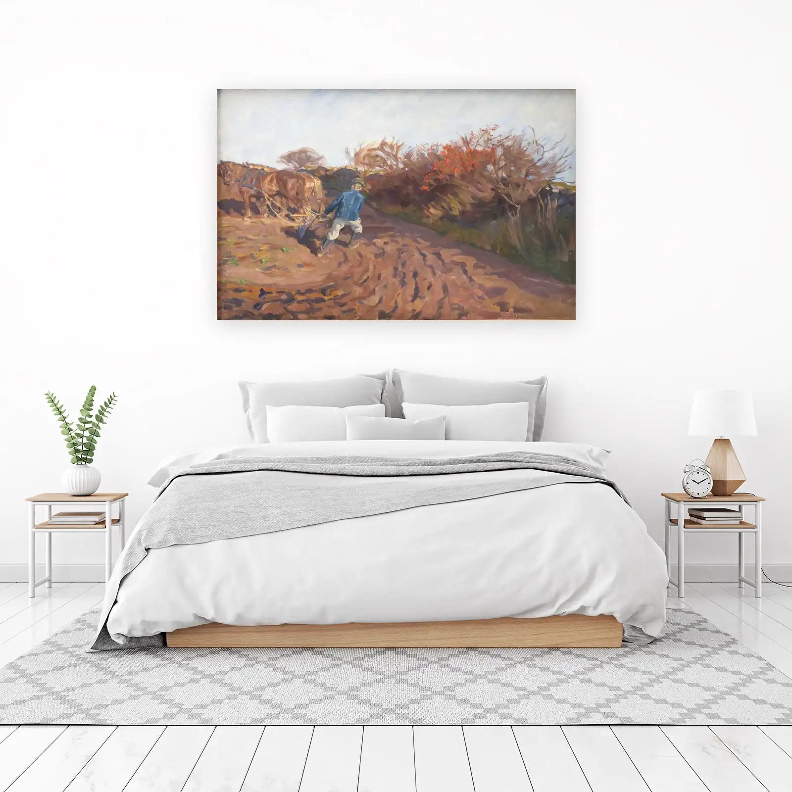 Vintage Farm Ploughing Horse Wall Art