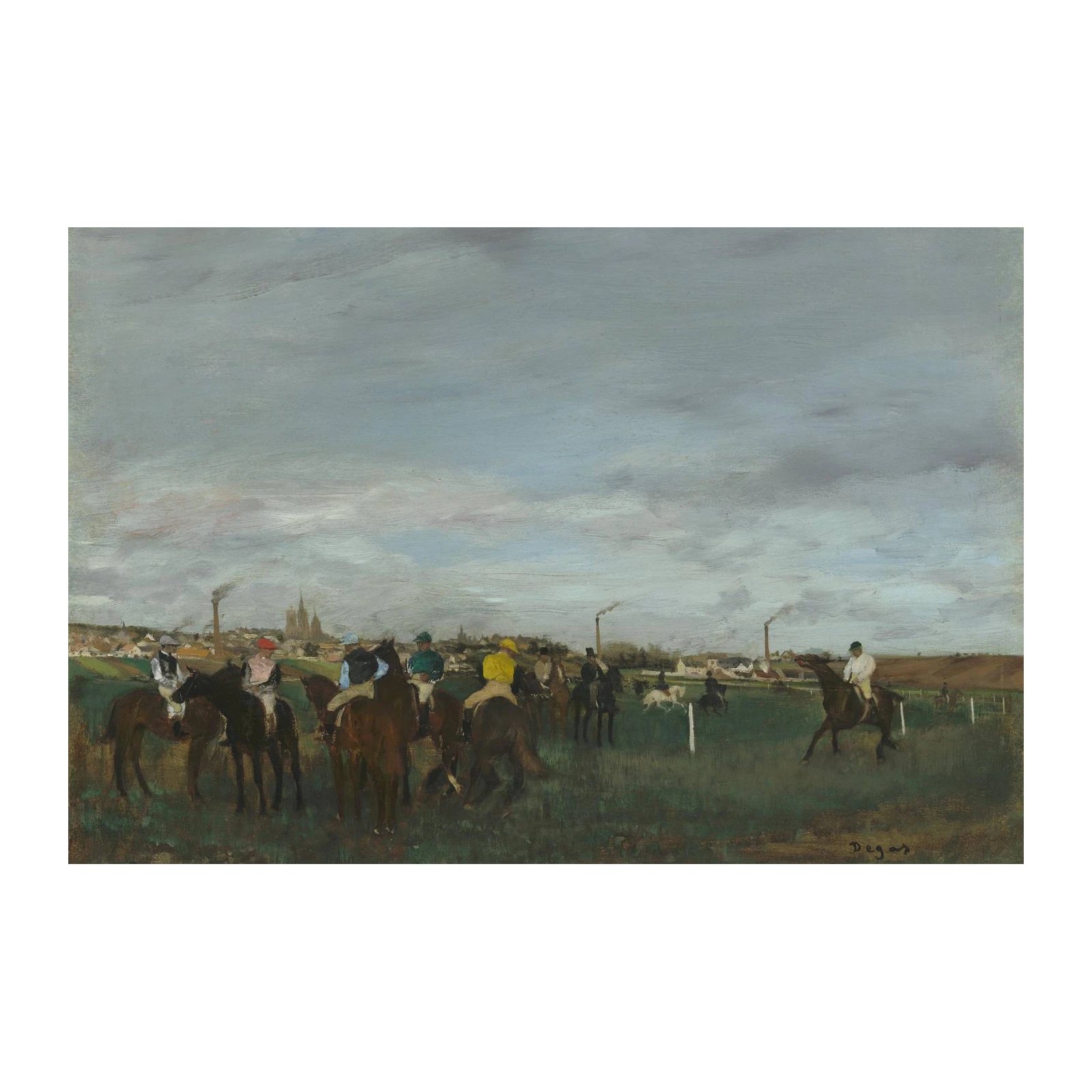 Impressionist Horse Race Wall Art