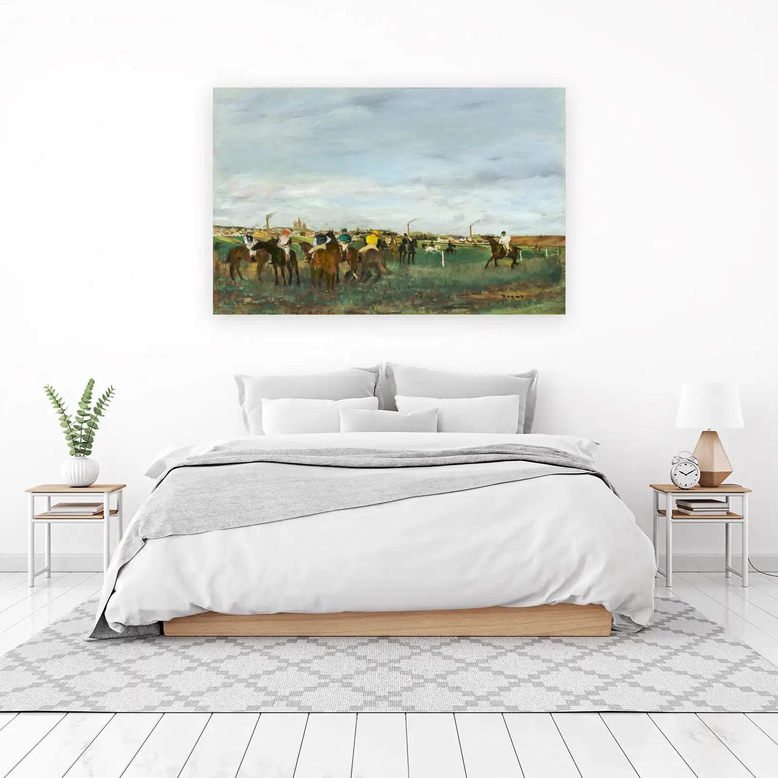 Degas Racehorses & Cityscape Wall Art