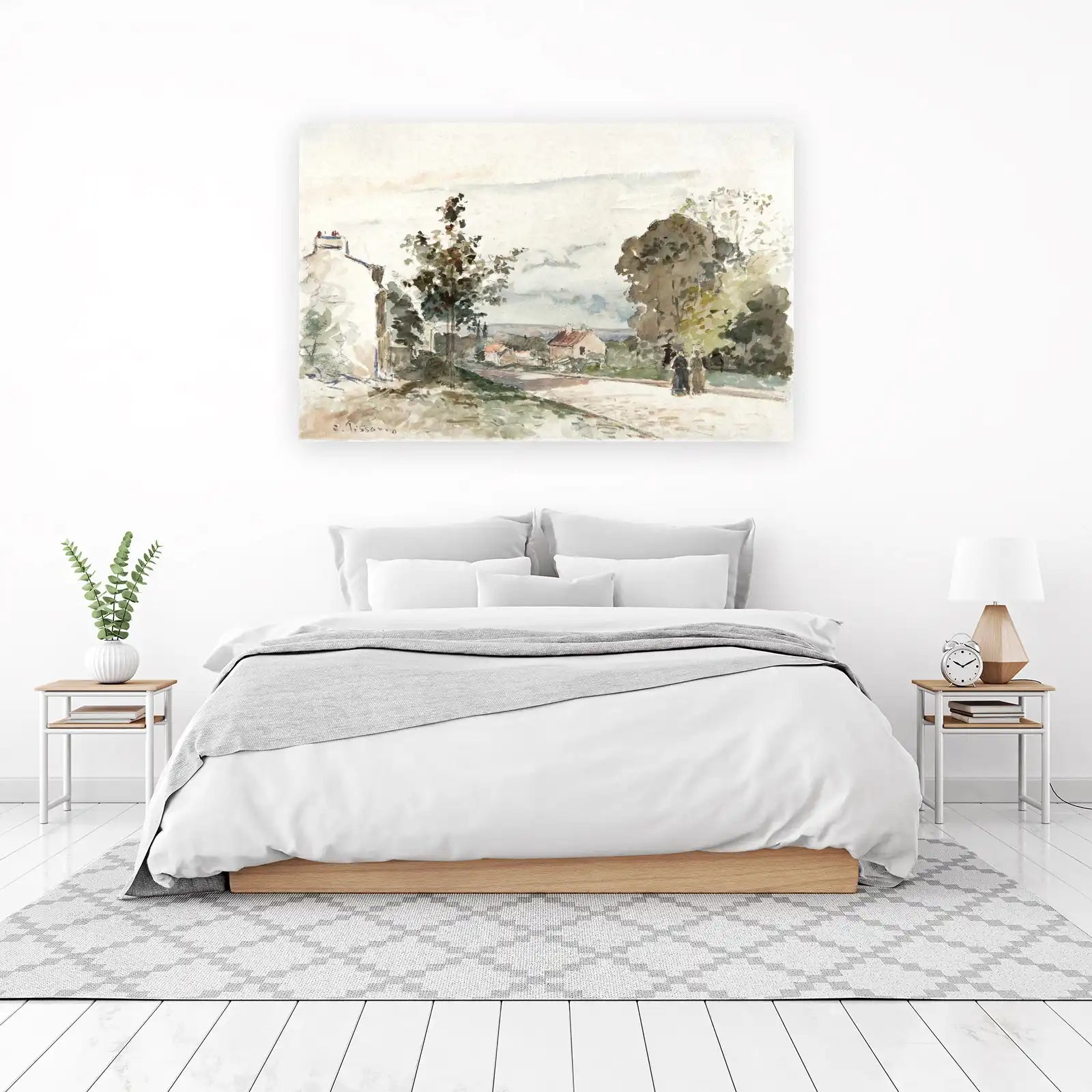 Impressionist Countryside Scene Wall Art