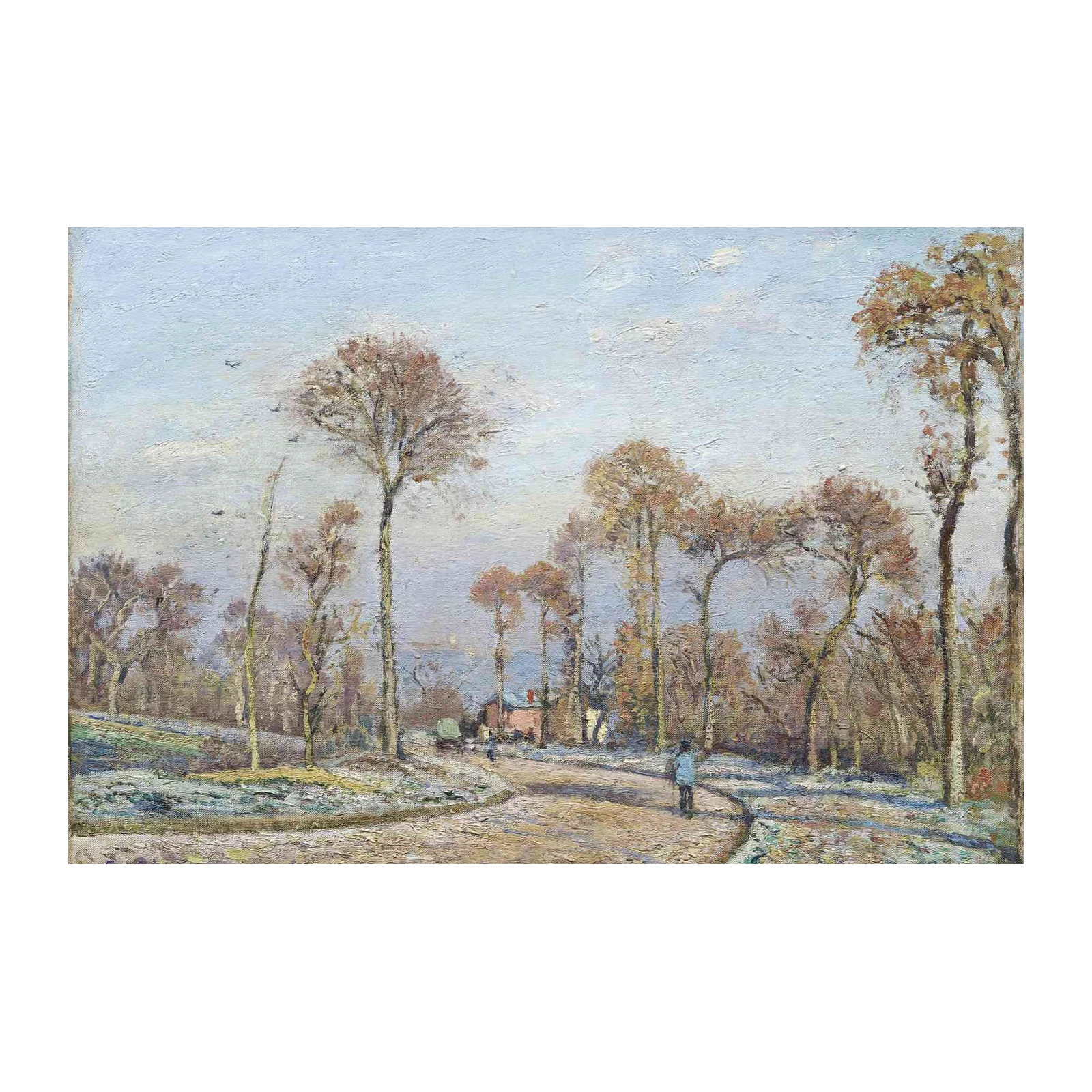 Winter Landscape Path Wall Art | Serene Nature Art