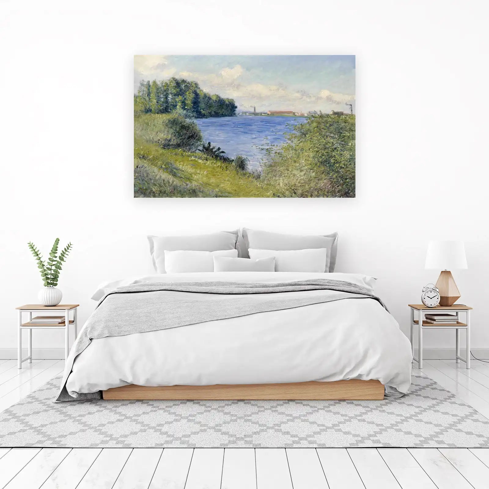 Impressionist River Landscape Wall Art