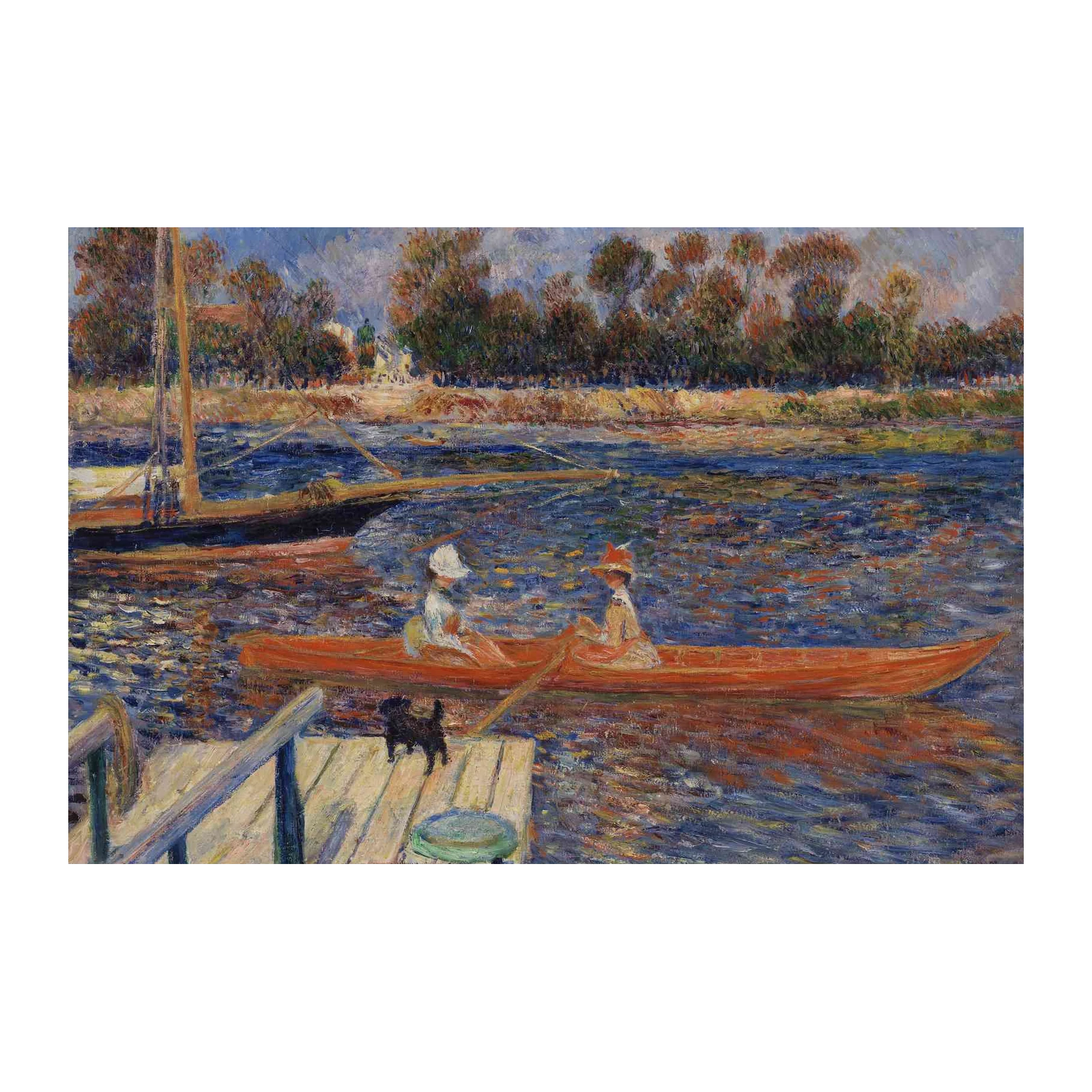 Boating Scene Impressionist Wall Art