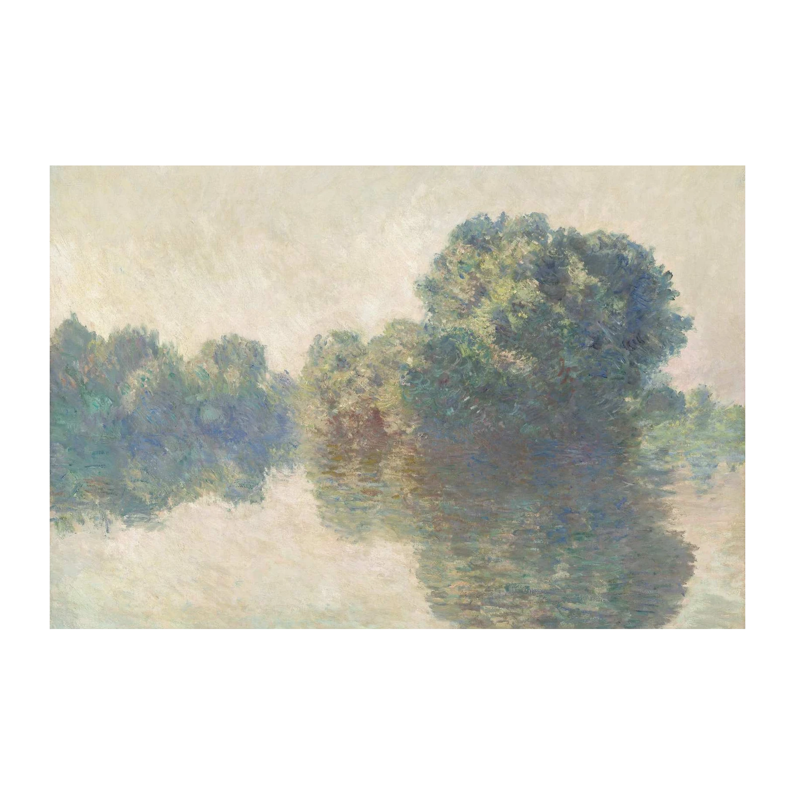 Serene River Landscape Claude Monet Wall Art
