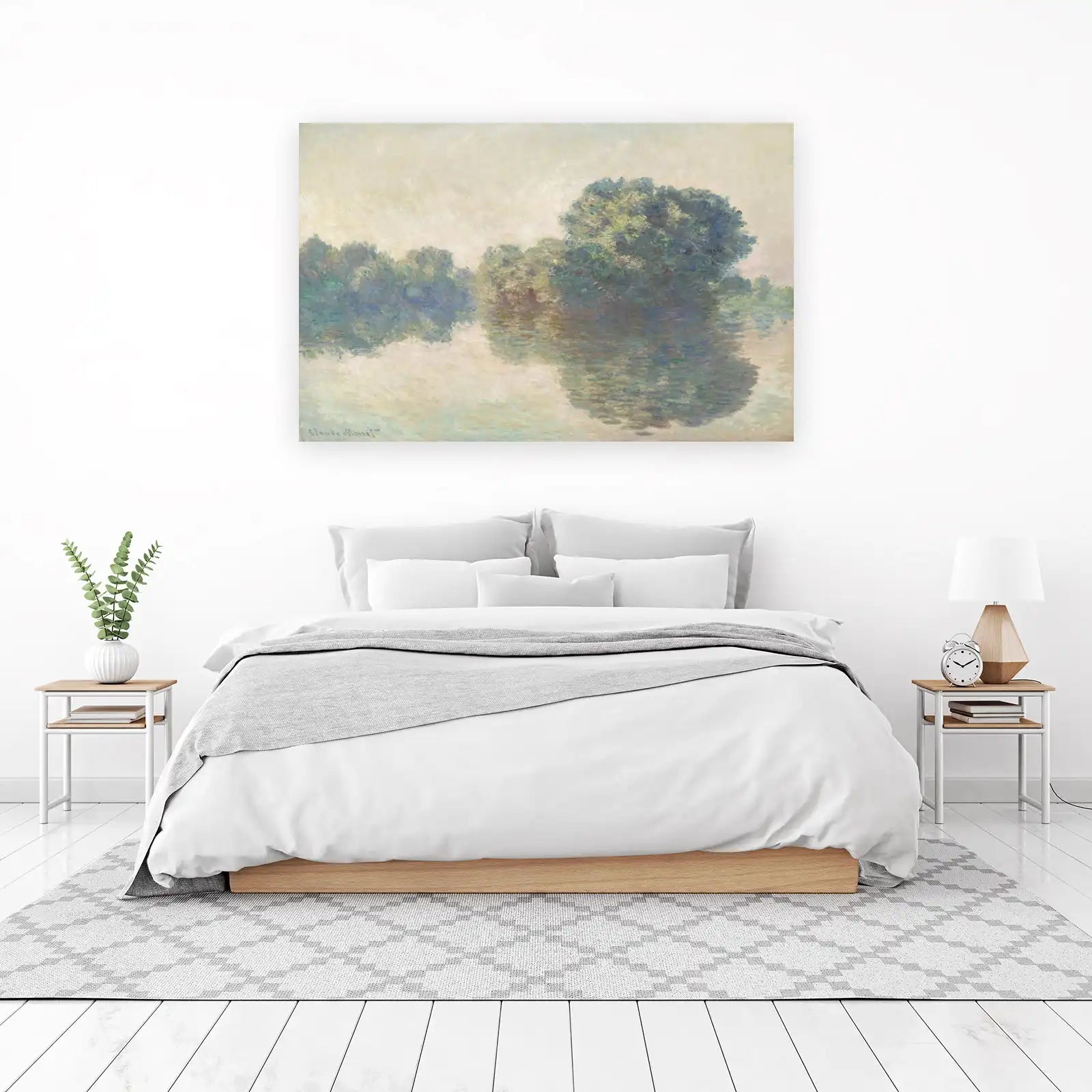 Serene River Landscape Claude Monet Wall Art