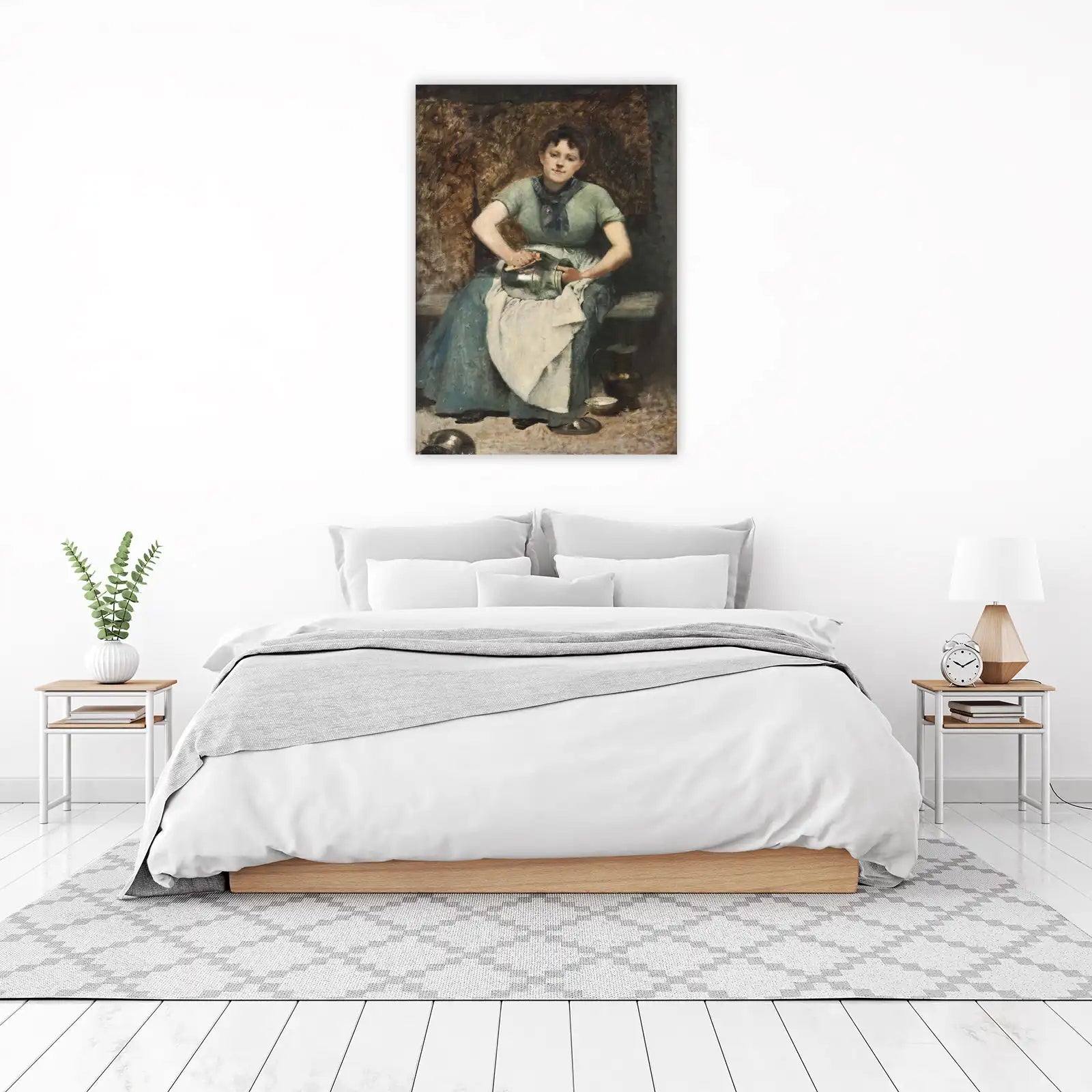 Woman with Milk Jug Vintage Art Wall Art
