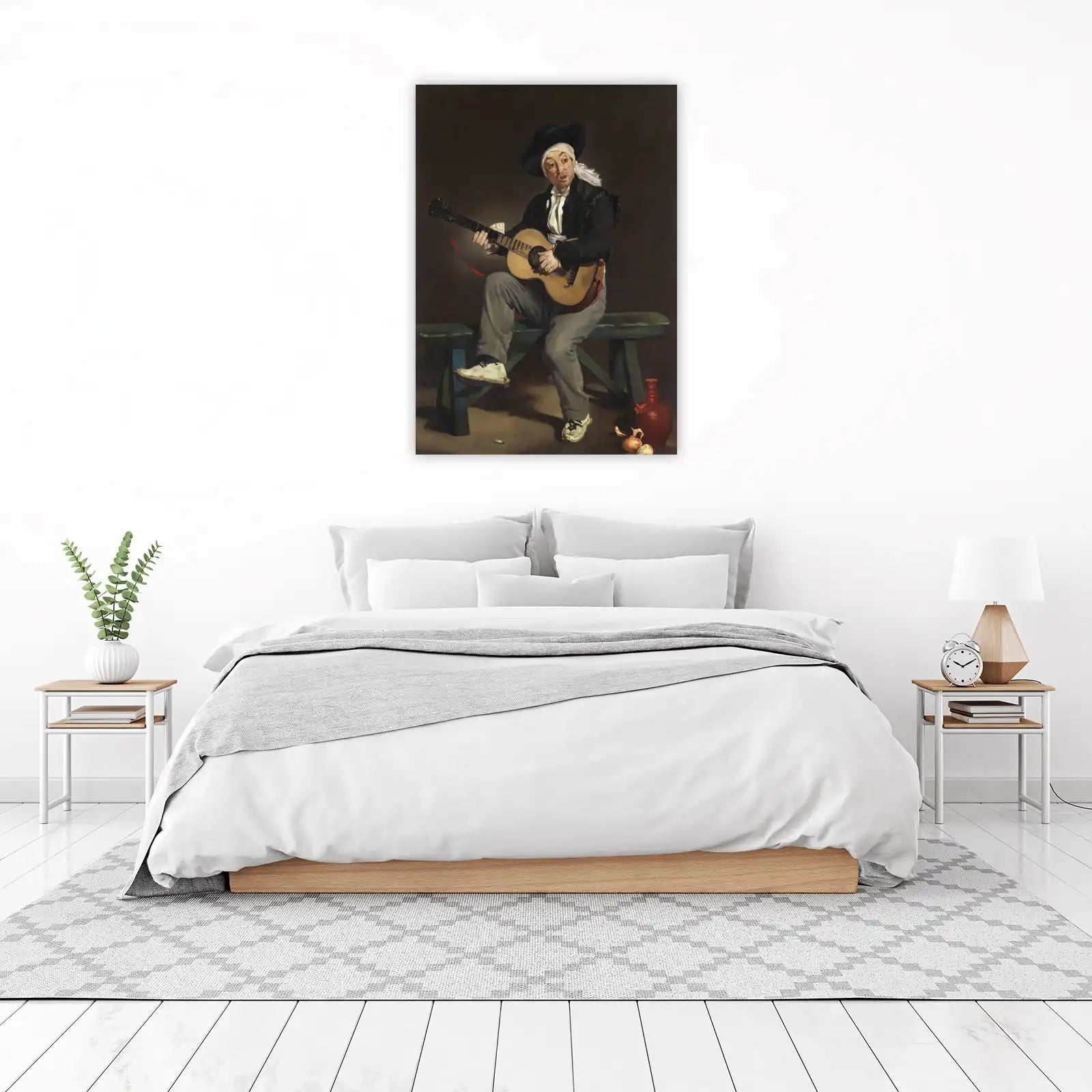Spanish Guitarist Man Wall Art - Vintage Wall Art