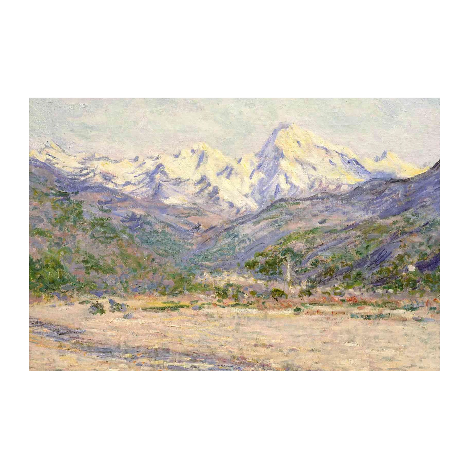 Impressionist Mountain Serenity Wall Art