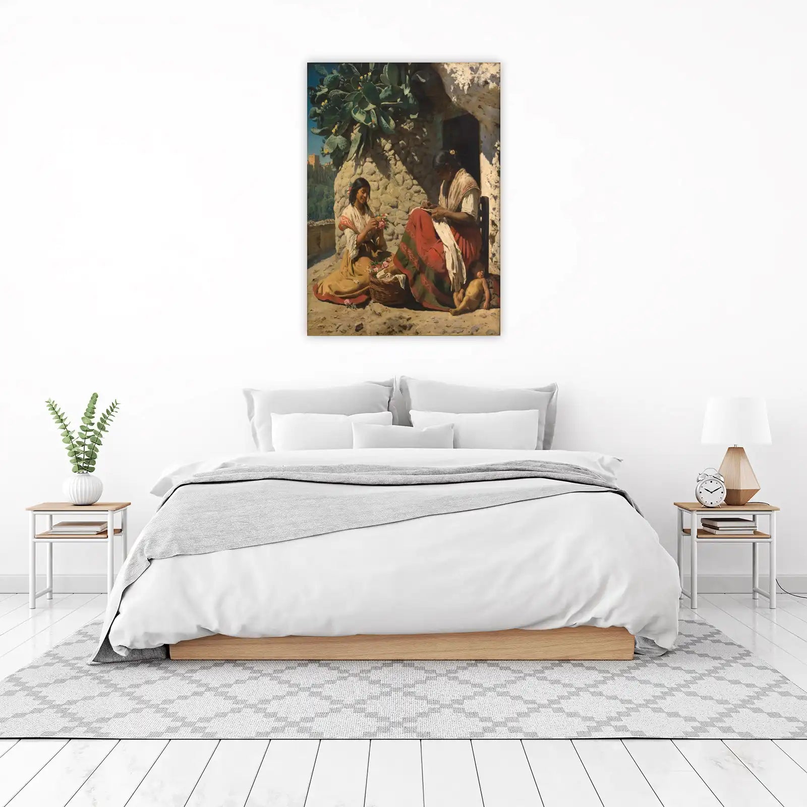 Mediterranean Women & Child Wall Art