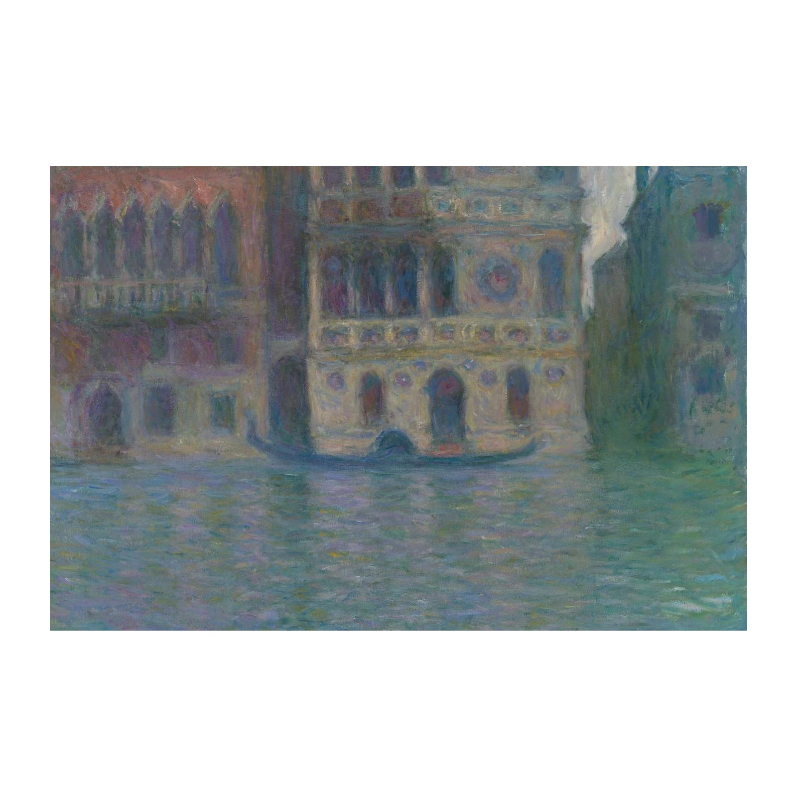 Venetian Serenity Monet Style Gondola Wall Art