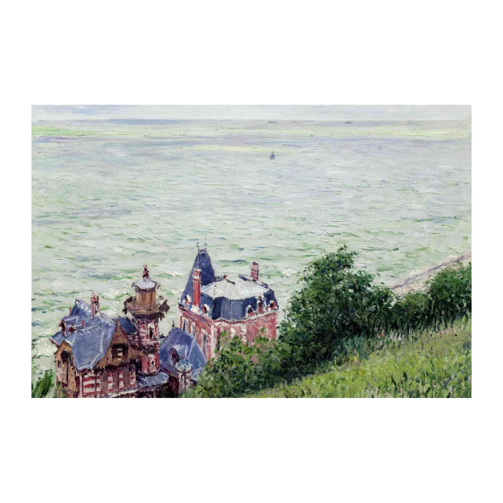Impressionist Coastal Villa Wall Art