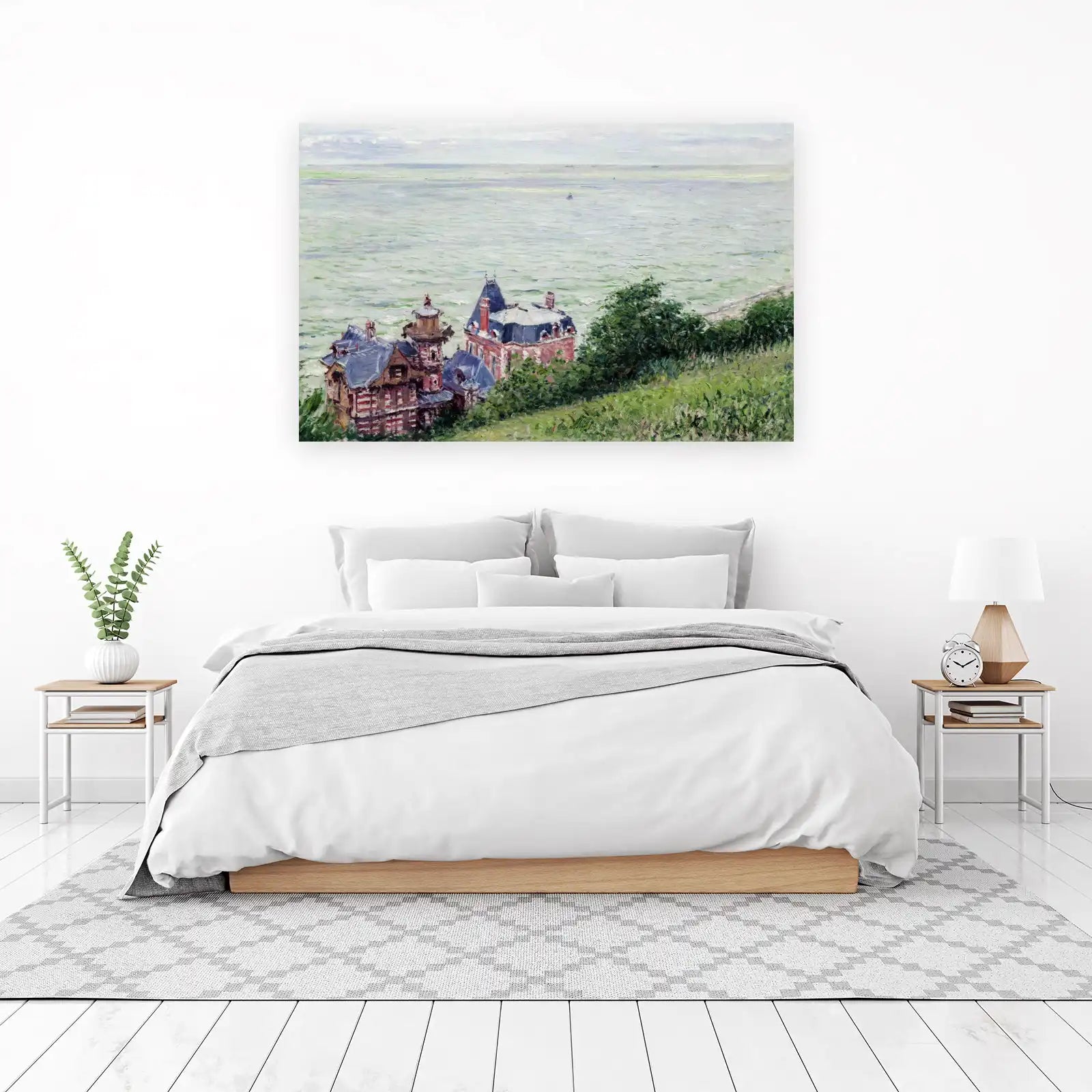 Impressionist Coastal Villa Wall Art