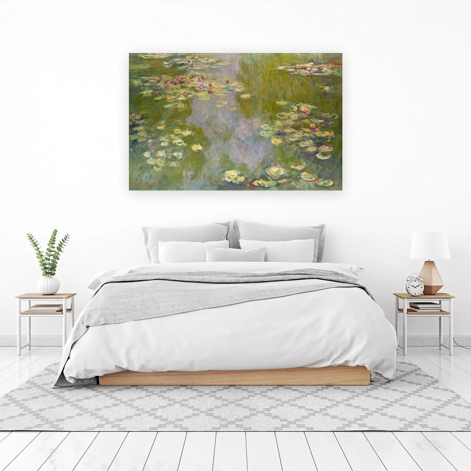 Serene Water Lilies Impressionist Wall Art
