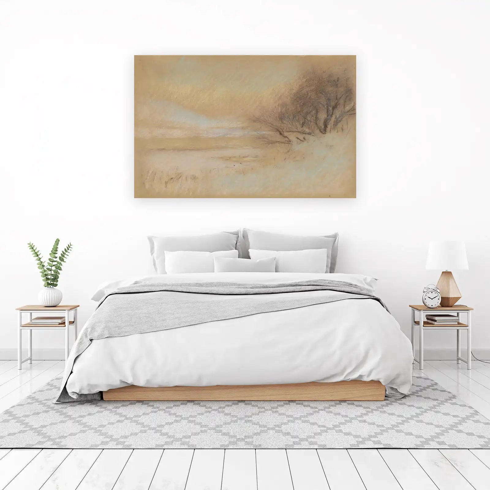 Serene Landscape Pastel Wall Art