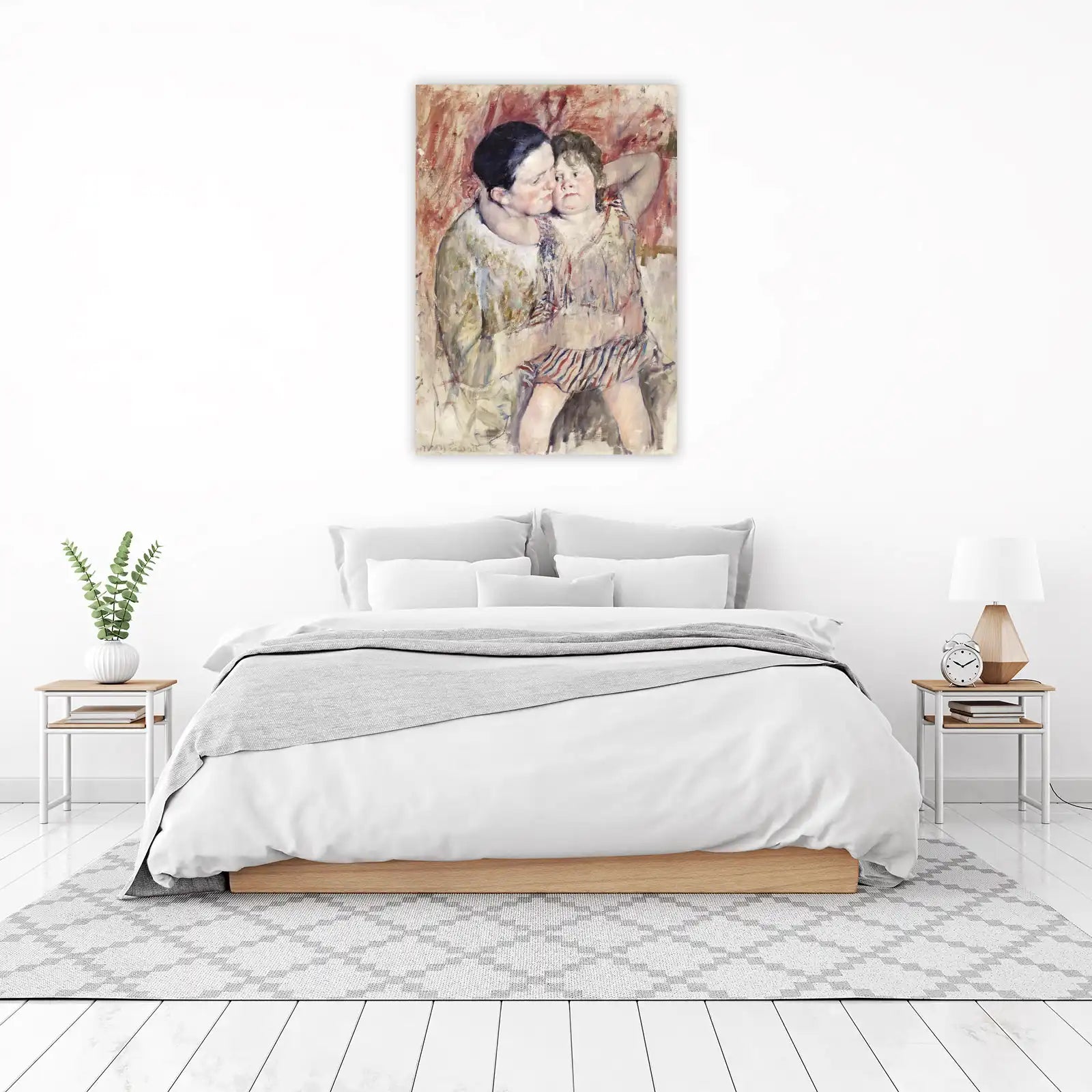Mother and Child Hug Wall Art