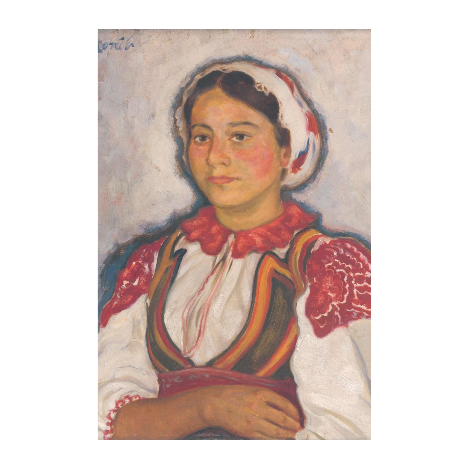 Enchanting Folk Portrait Wall Art