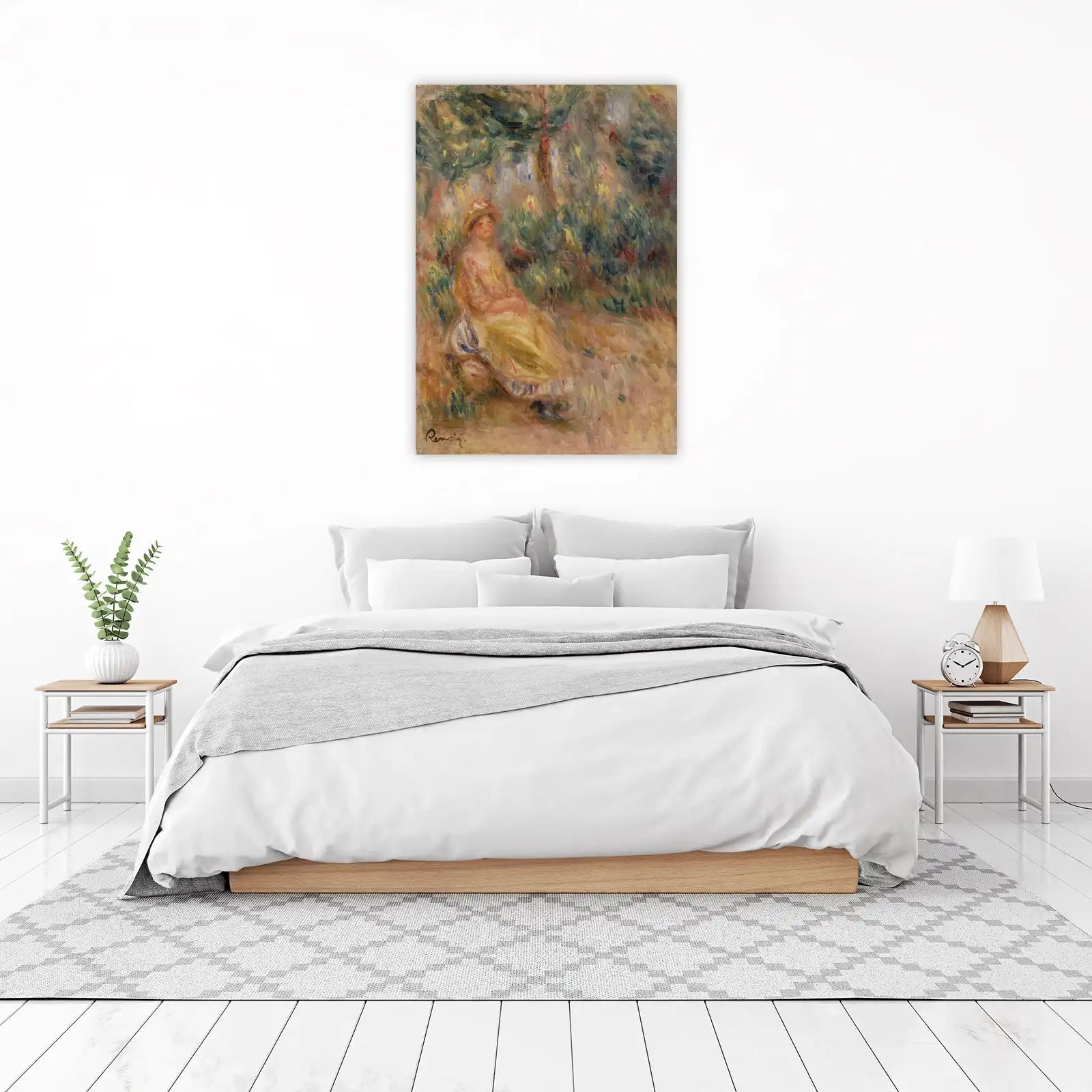 Renoir Impressionist Lady Garden Wall Art