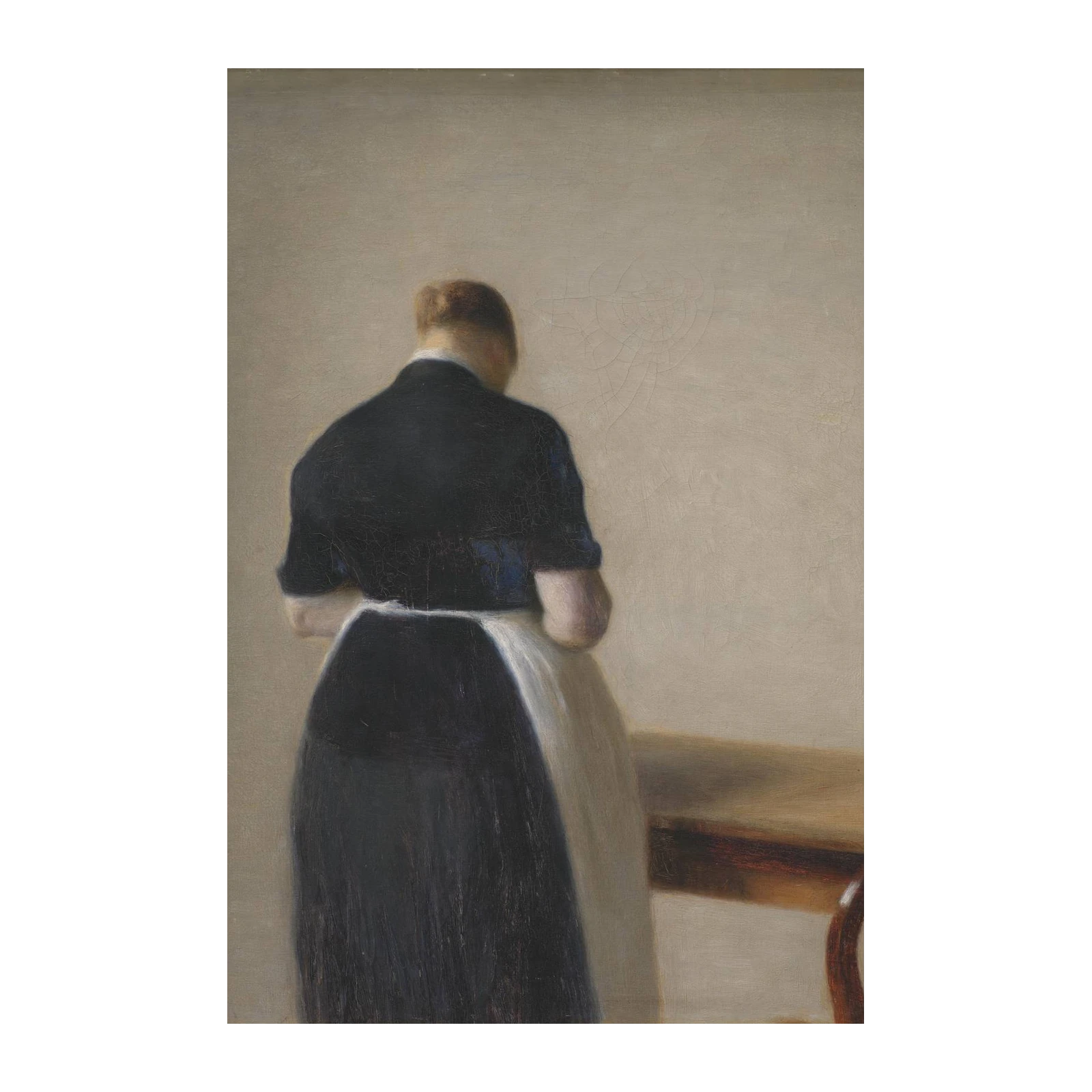 Serene Maid Portrait Wall Art