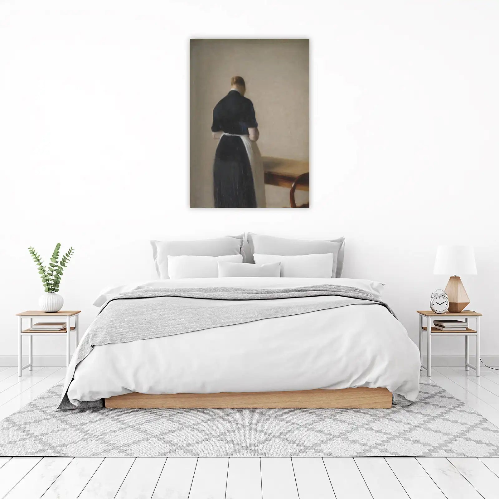 Serene Maid Portrait Wall Art