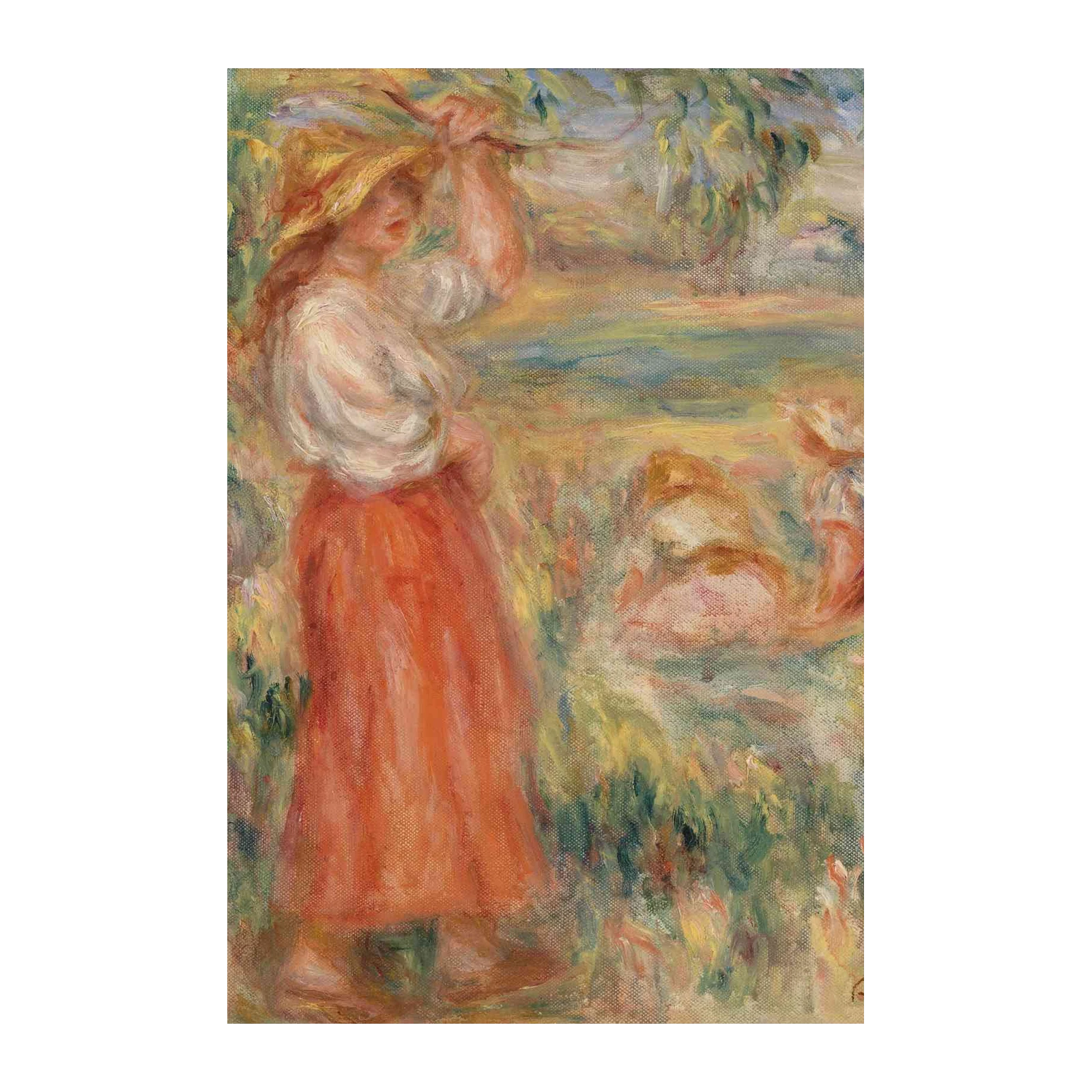 Impressionist Garden Scene Wall Art