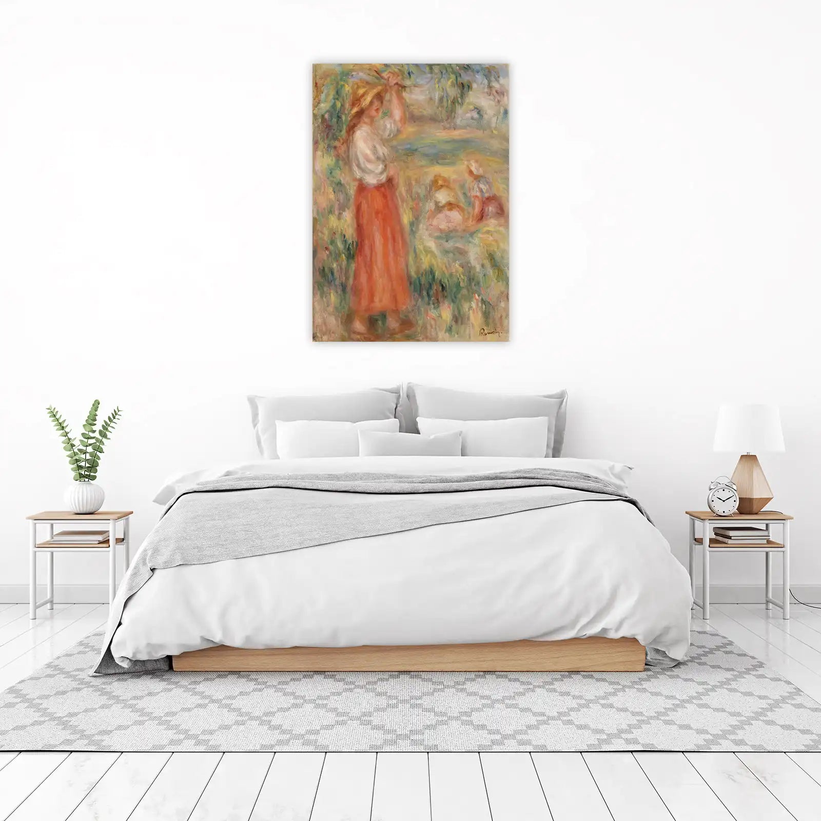 Impressionist Garden Scene Wall Art