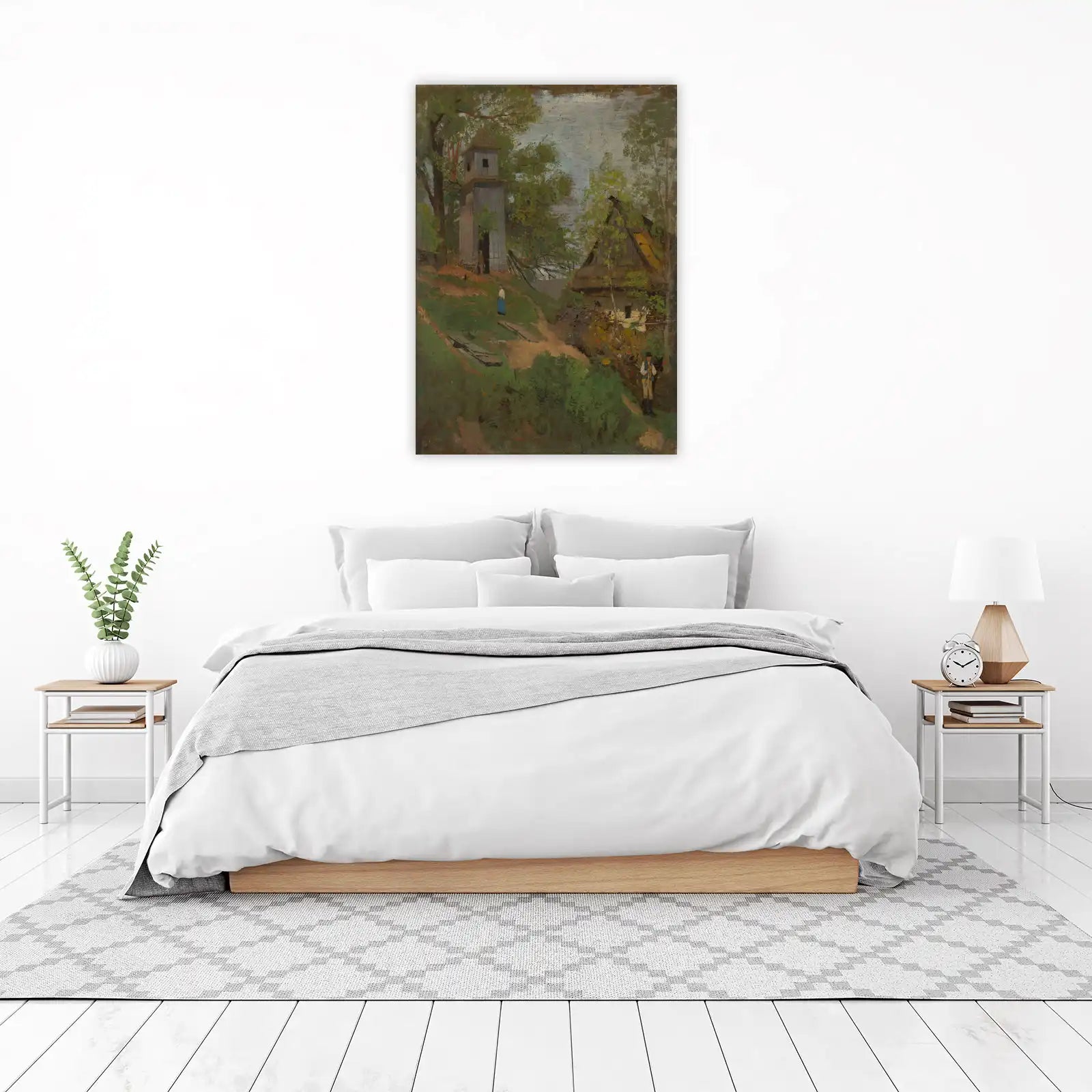 Rural Village Scene Wall Art Wall Art