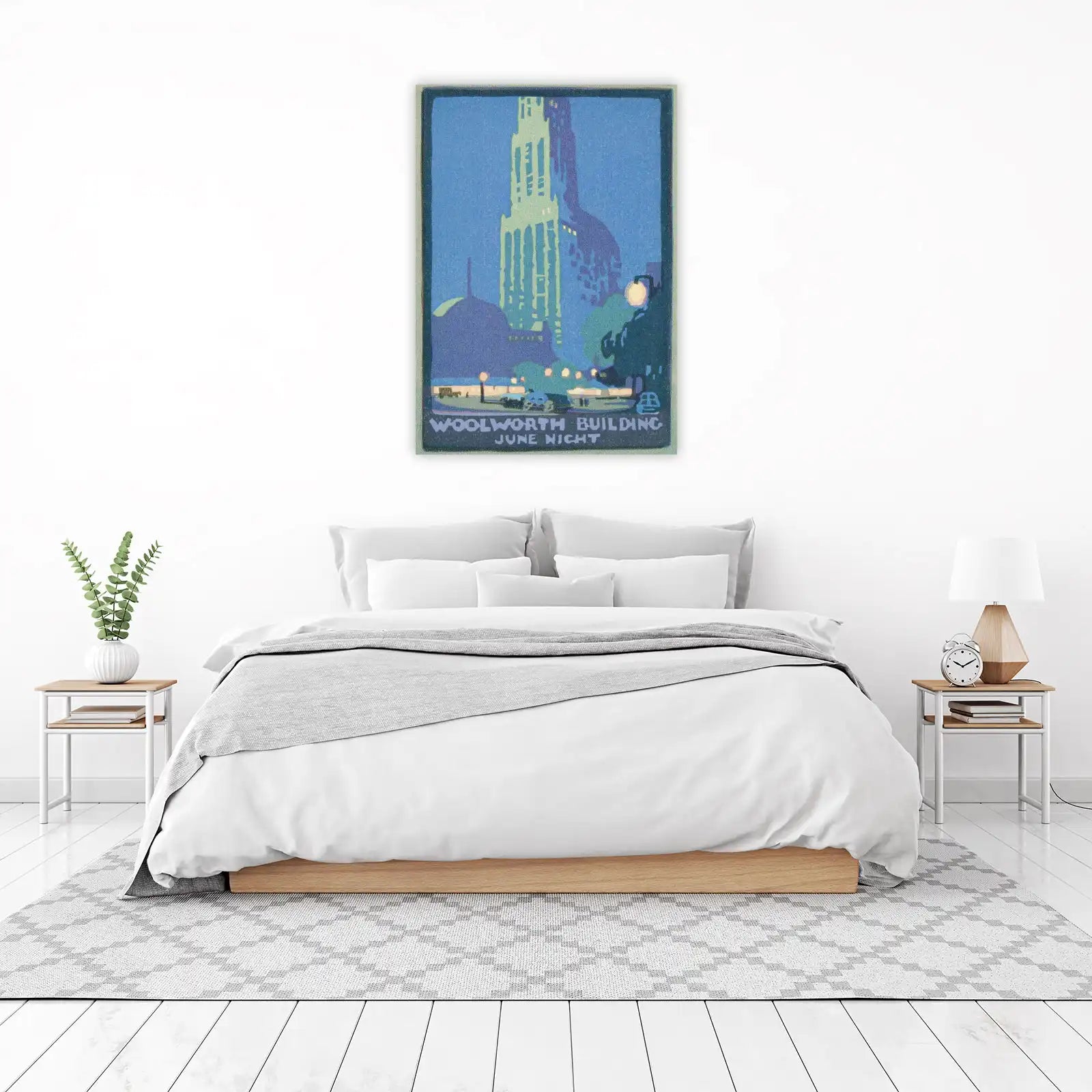 Woolworth Building Night Art Wall Art