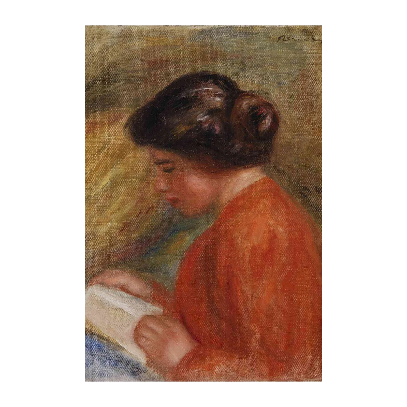 Impressionist Woman Reading Wall Art