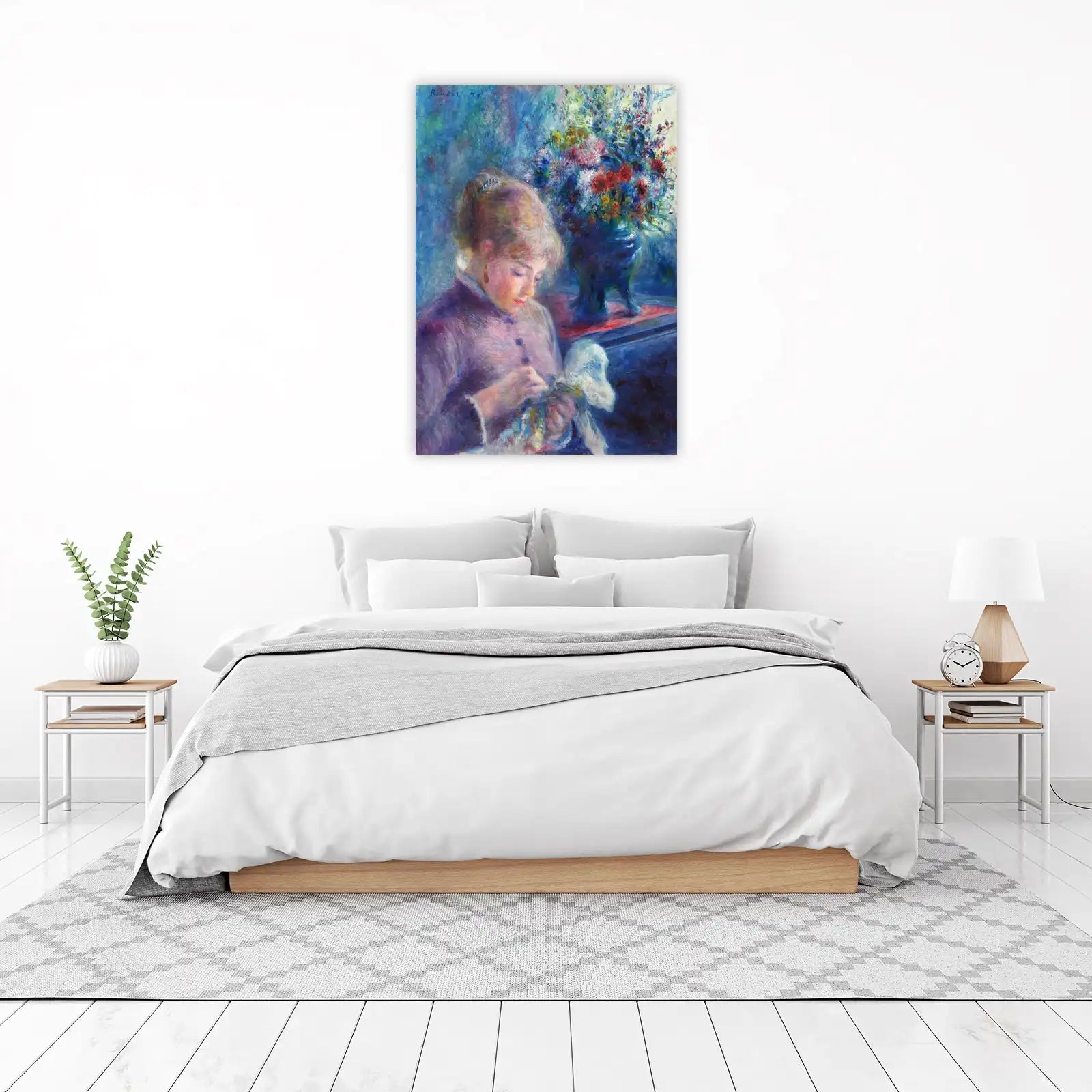 Renoir "Young Girl Sewing" Impressionist Wall Art