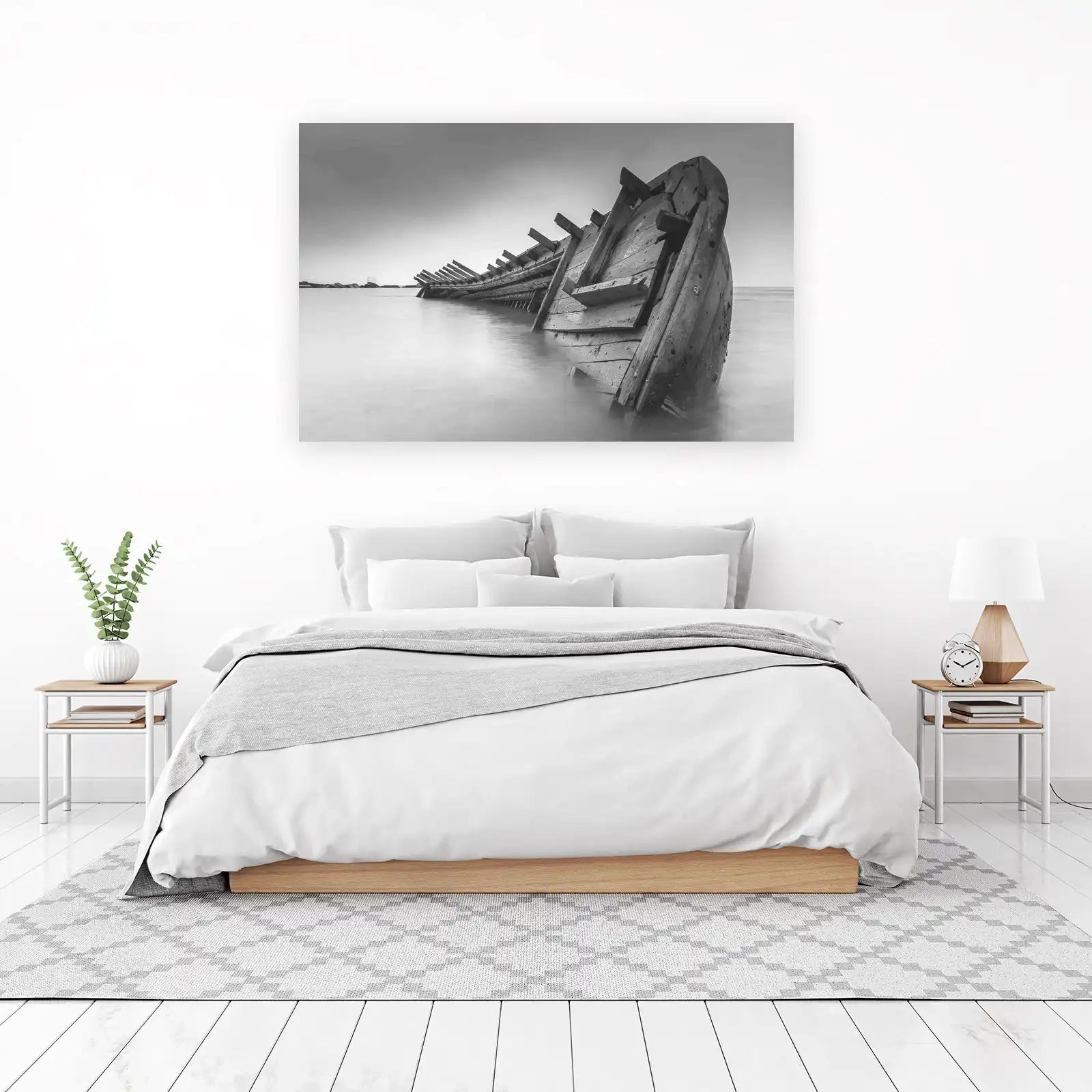 Rustic Shipwreck Coastal Wall Art Wall Art